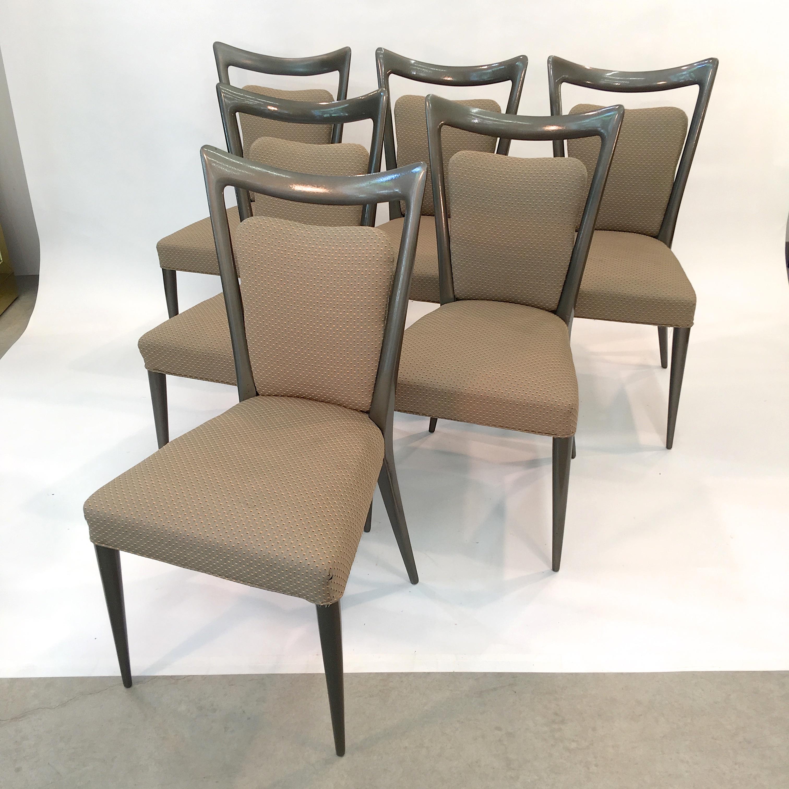 Set of Six Dining Chairs by Melchiorre Bega & Mario Gottardi 11