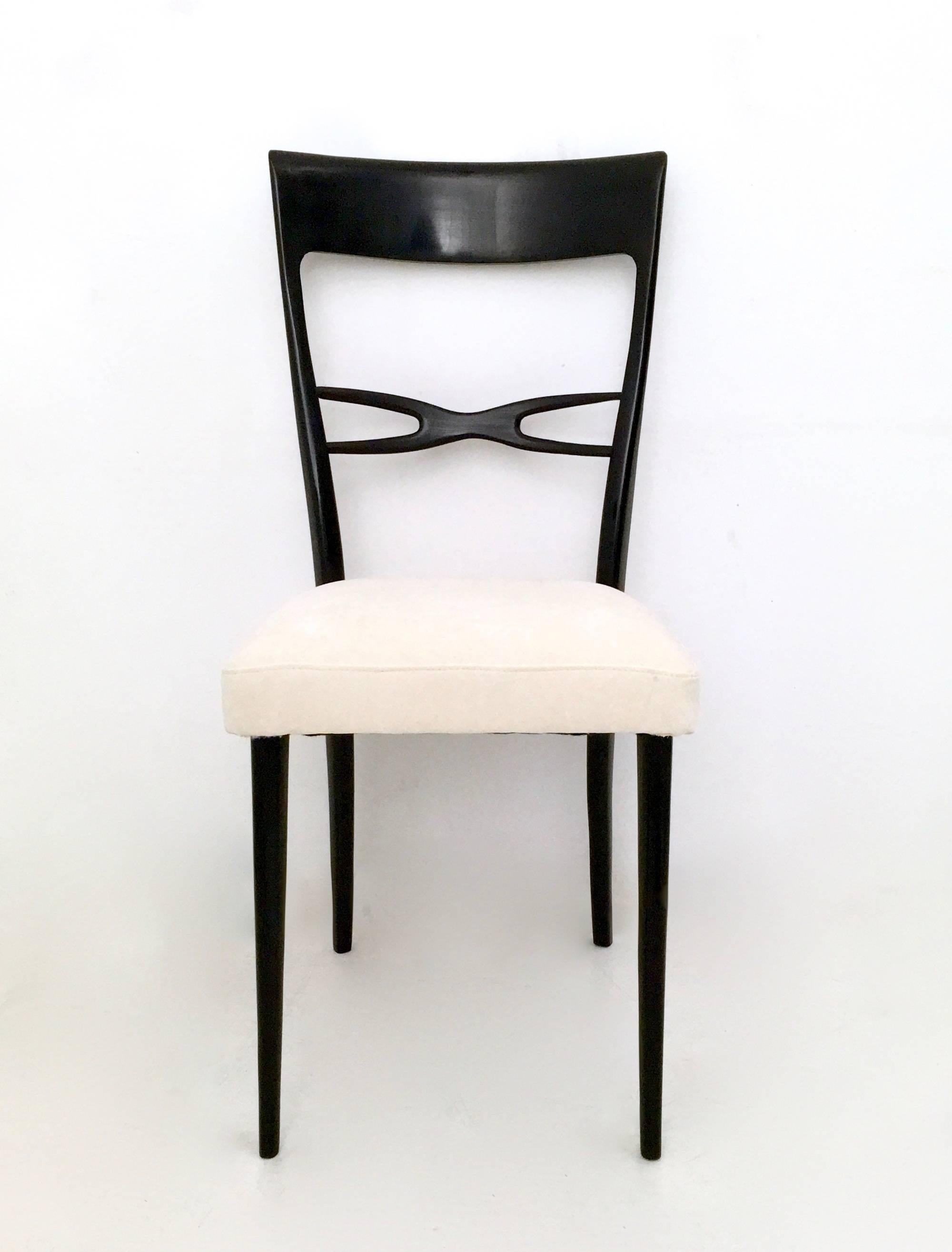 Italian Set of Six Dining Chairs by Melchiorre Bega, Italy, Late 1940s-Early 1950s