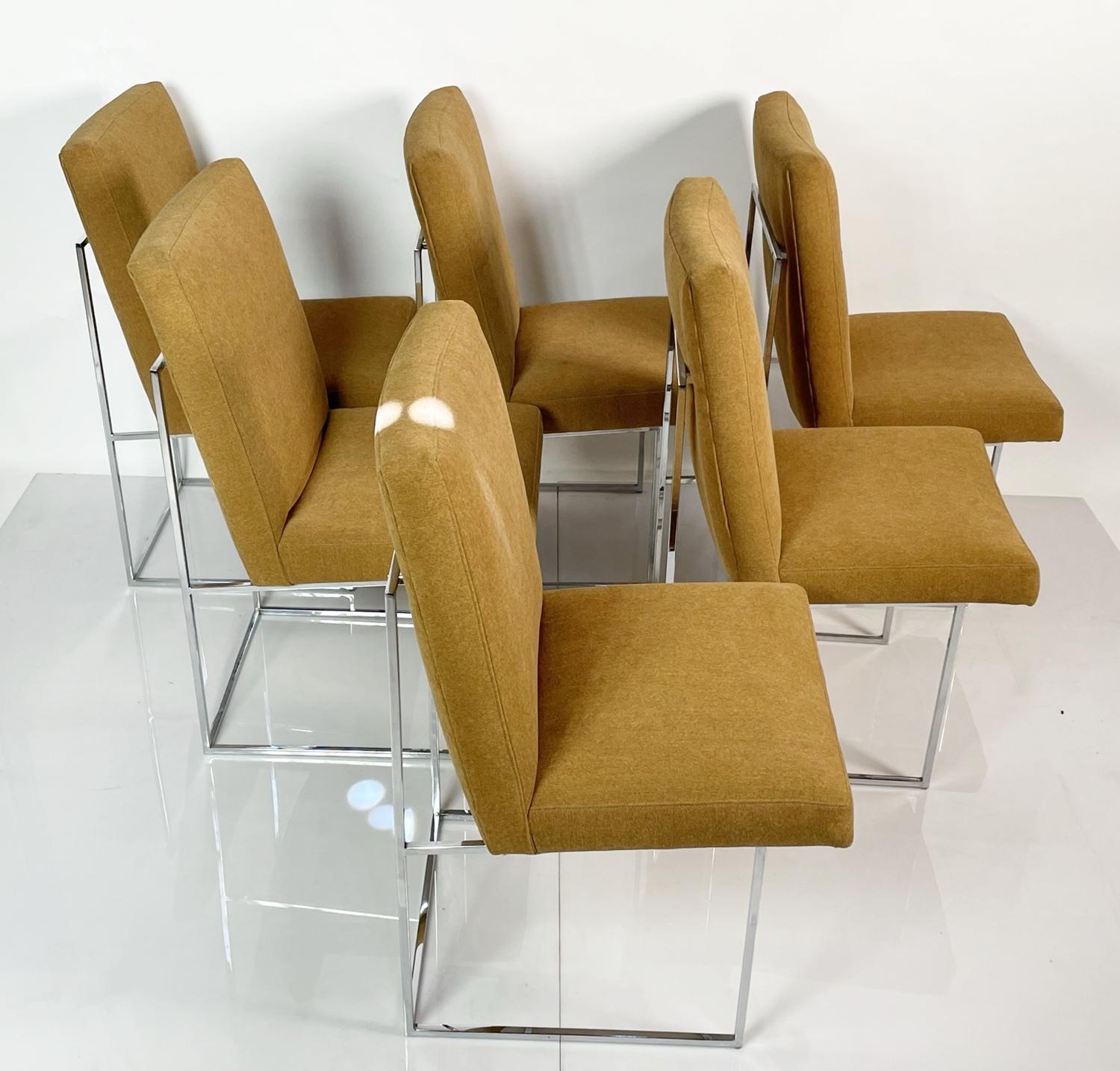 Mid-Century Modern Ensemble de six chaises de salle à manger par Milo Baughman pour Thayer Coggin en vente
