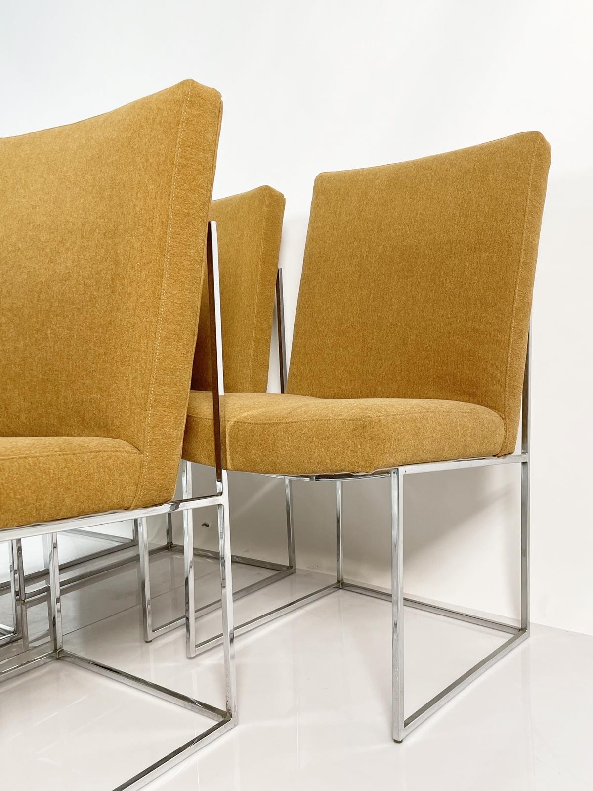 Ensemble de six chaises de salle à manger par Milo Baughman pour Thayer Coggin Bon état - En vente à Los Angeles, CA