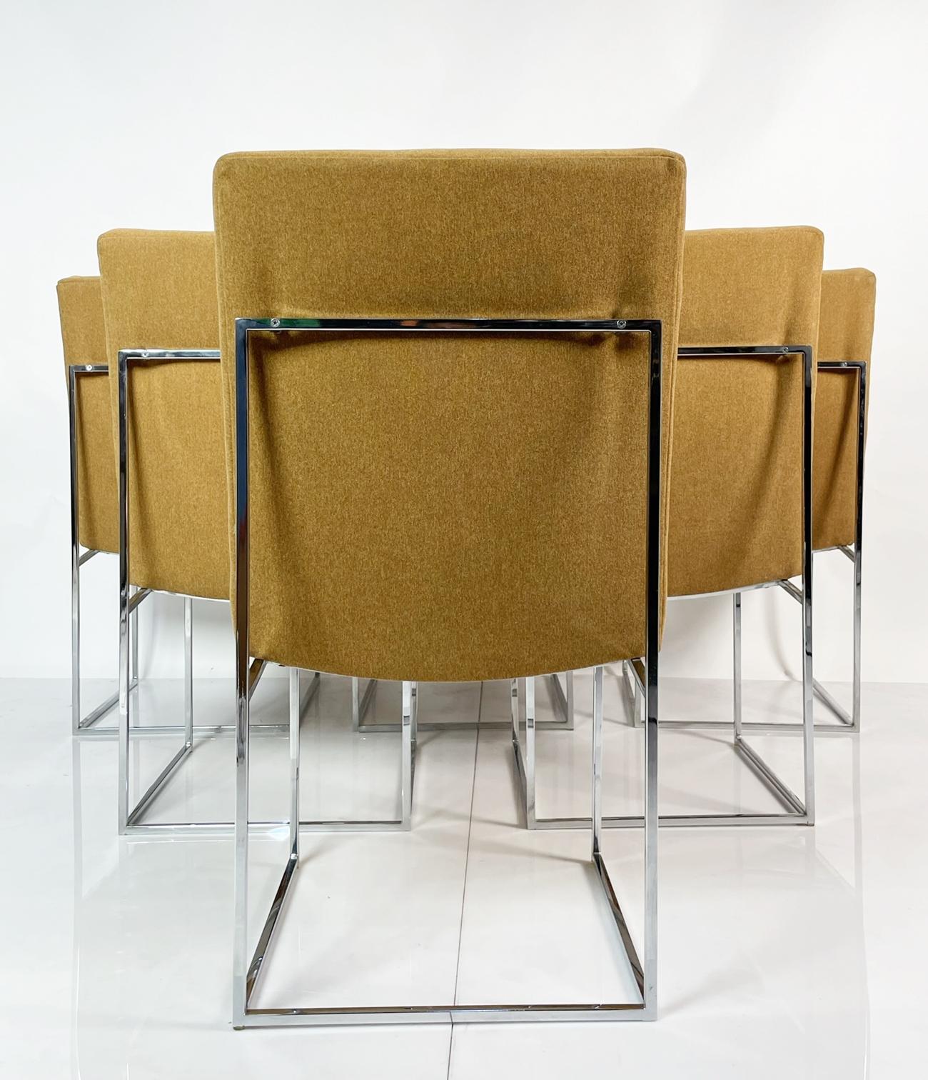 Fin du 20e siècle Ensemble de six chaises de salle à manger par Milo Baughman pour Thayer Coggin en vente