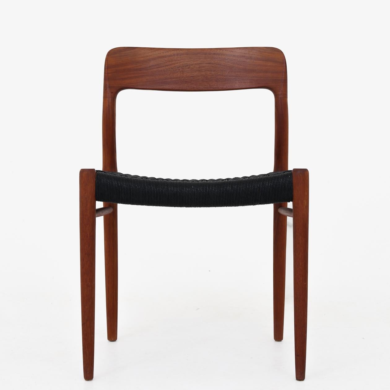 20th Century Set of Six Dining Chairs by Niels O. Møller Model 75 For Sale