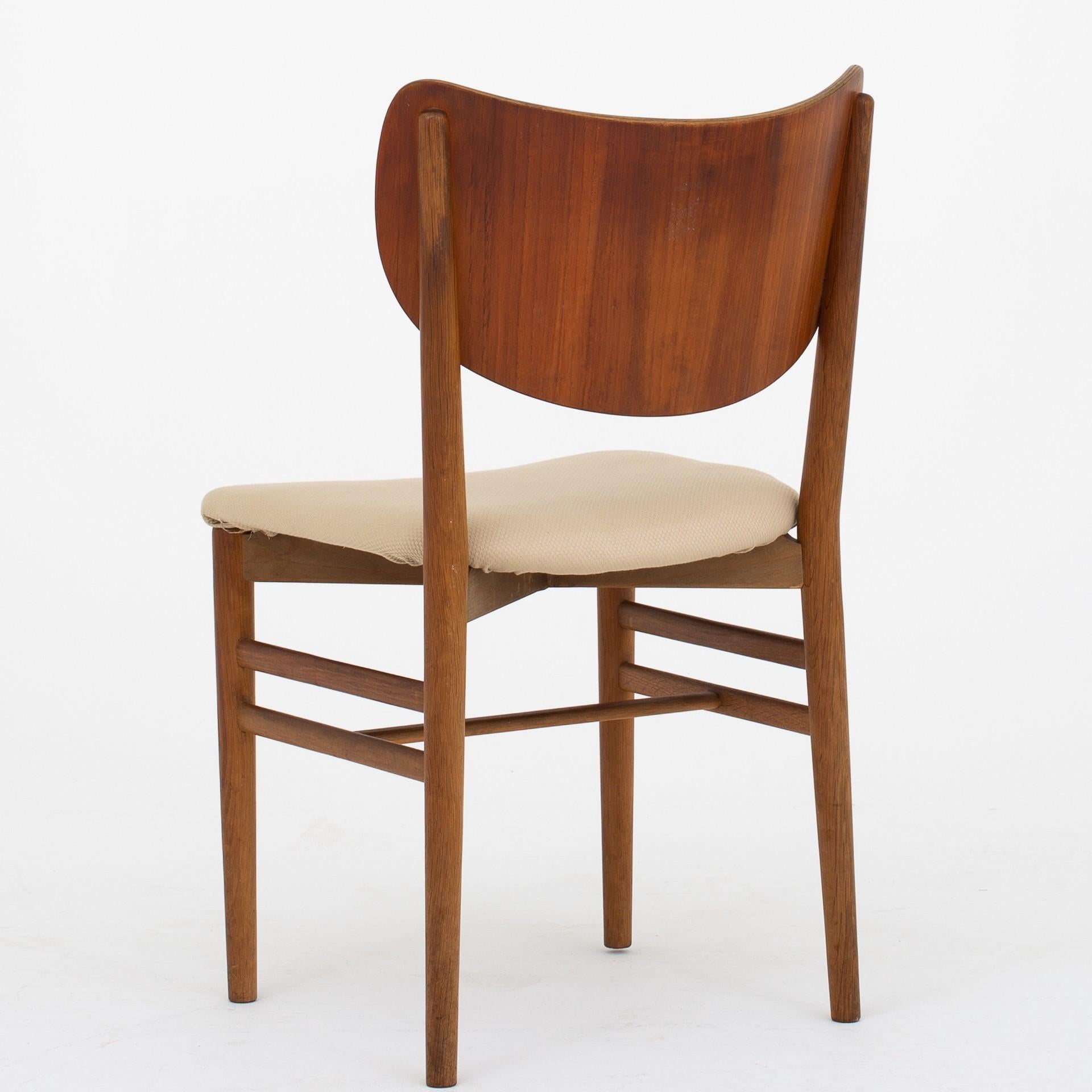 Scandinavian Modern Set of Six Dining Chairs by Nils & Eva Koppel