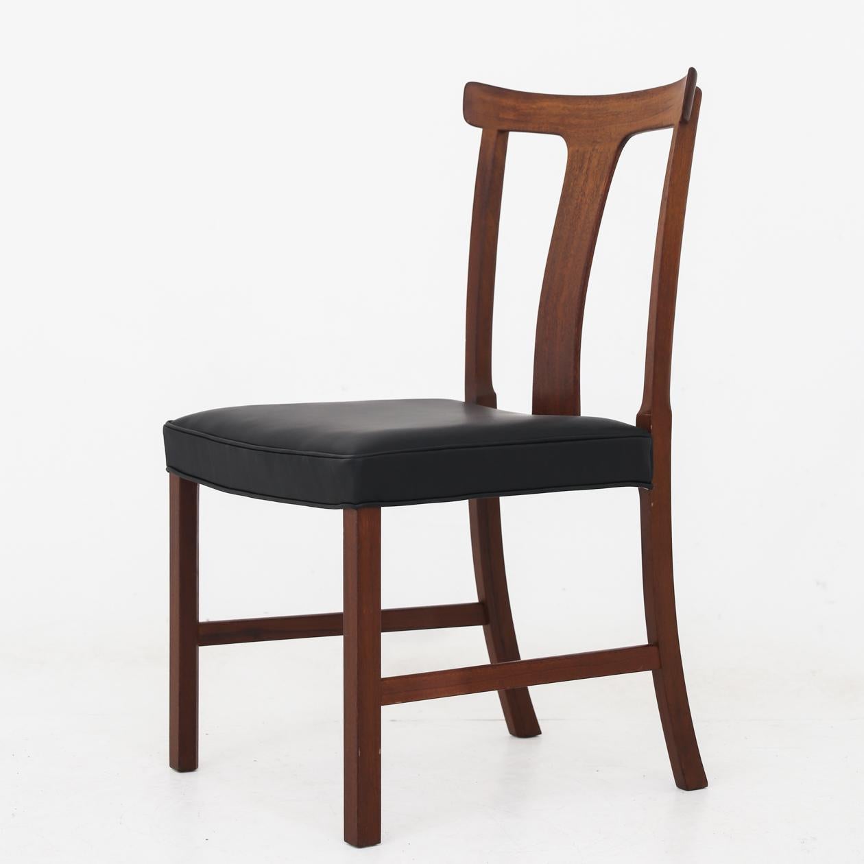 Scandinavian Modern Set of Six Dining Chairs by Ole Wanscher, 