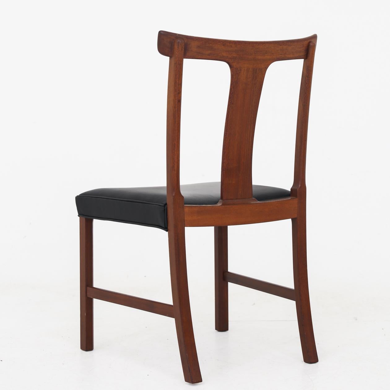 Danish Set of Six Dining Chairs by Ole Wanscher, 