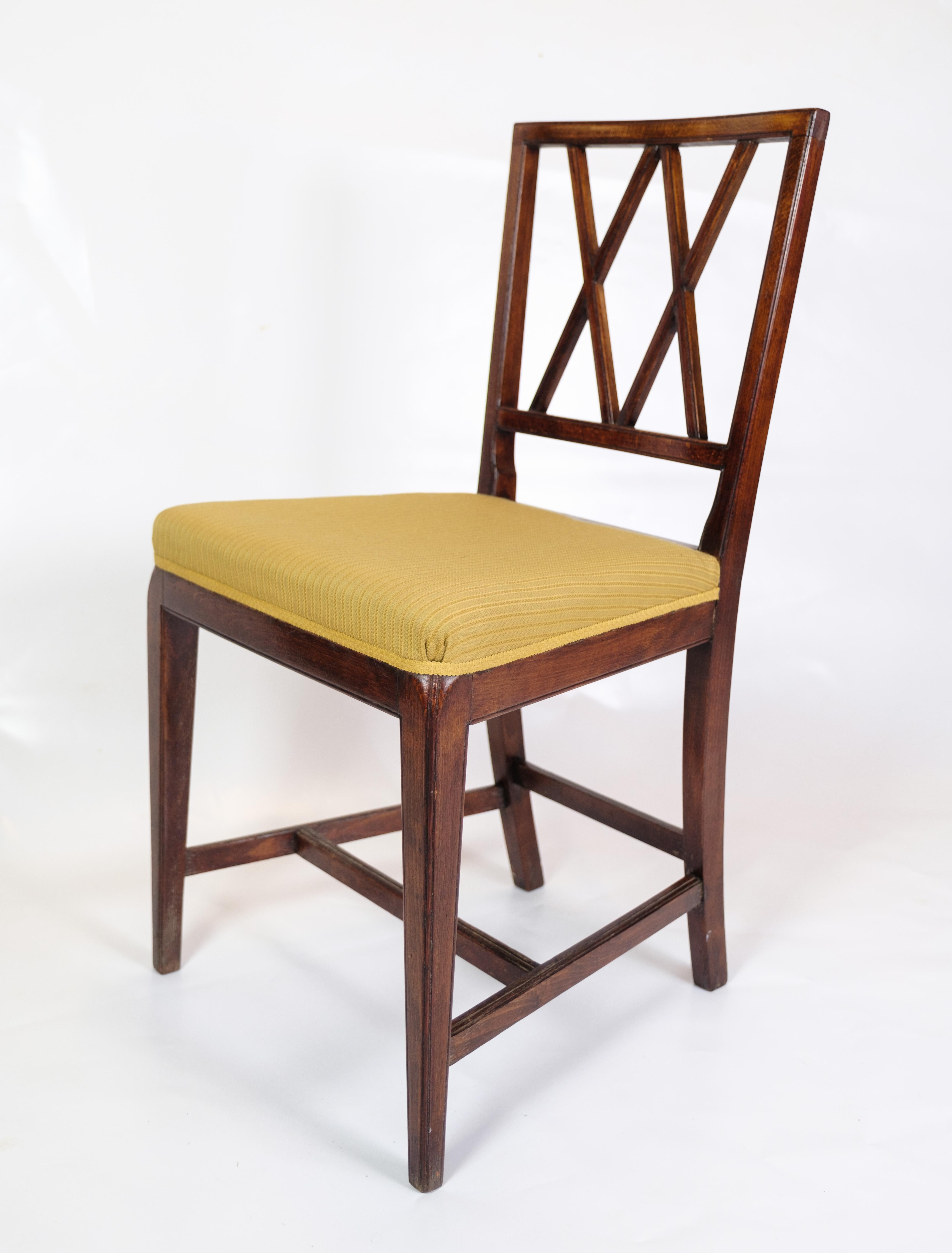 Mid-Century Modern Set of six Dining Chairs by Ole Wanscher for A.J. Iversen from 1950s.