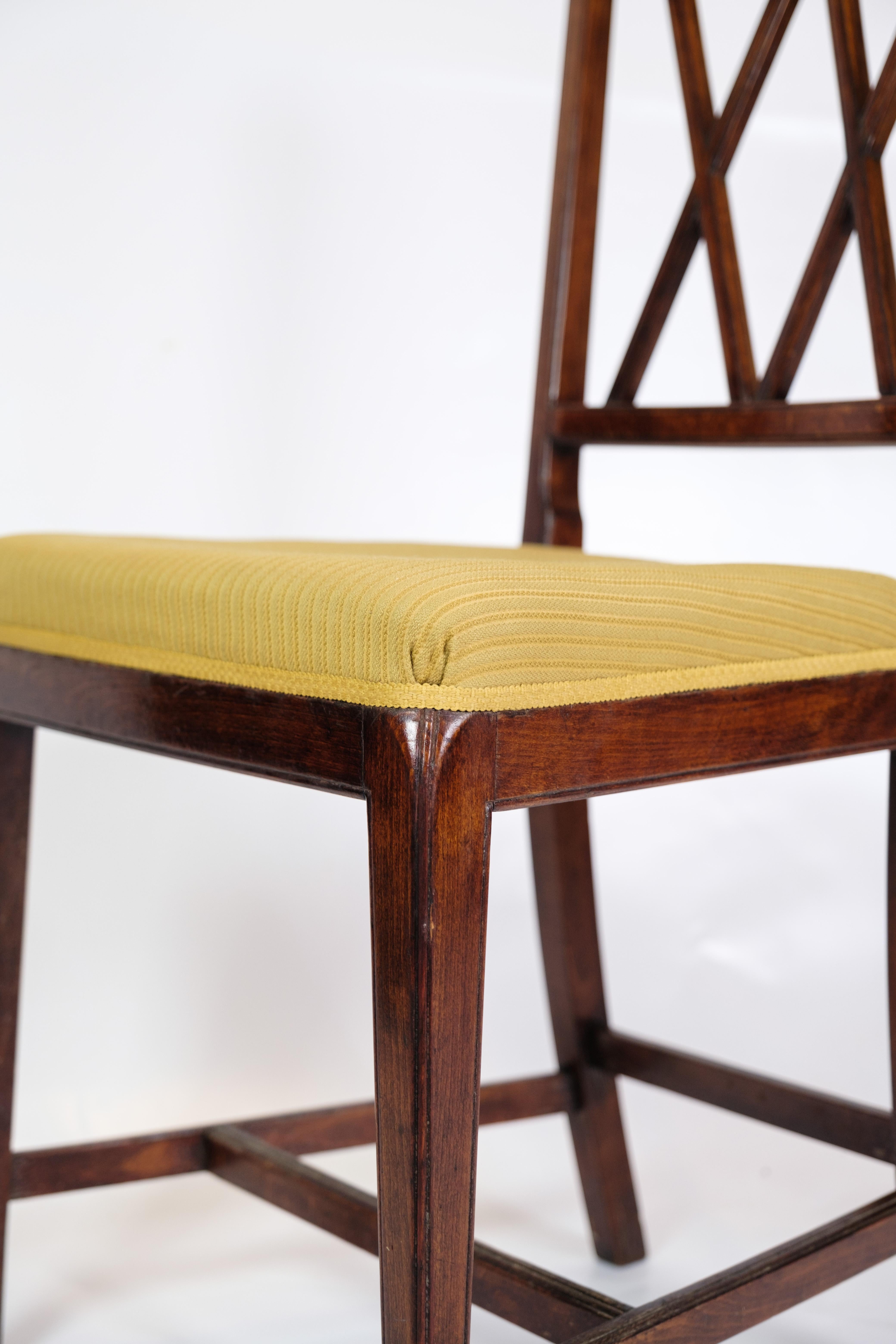 Danish Set of six Dining Chairs by Ole Wanscher for A.J. Iversen from 1950s.
