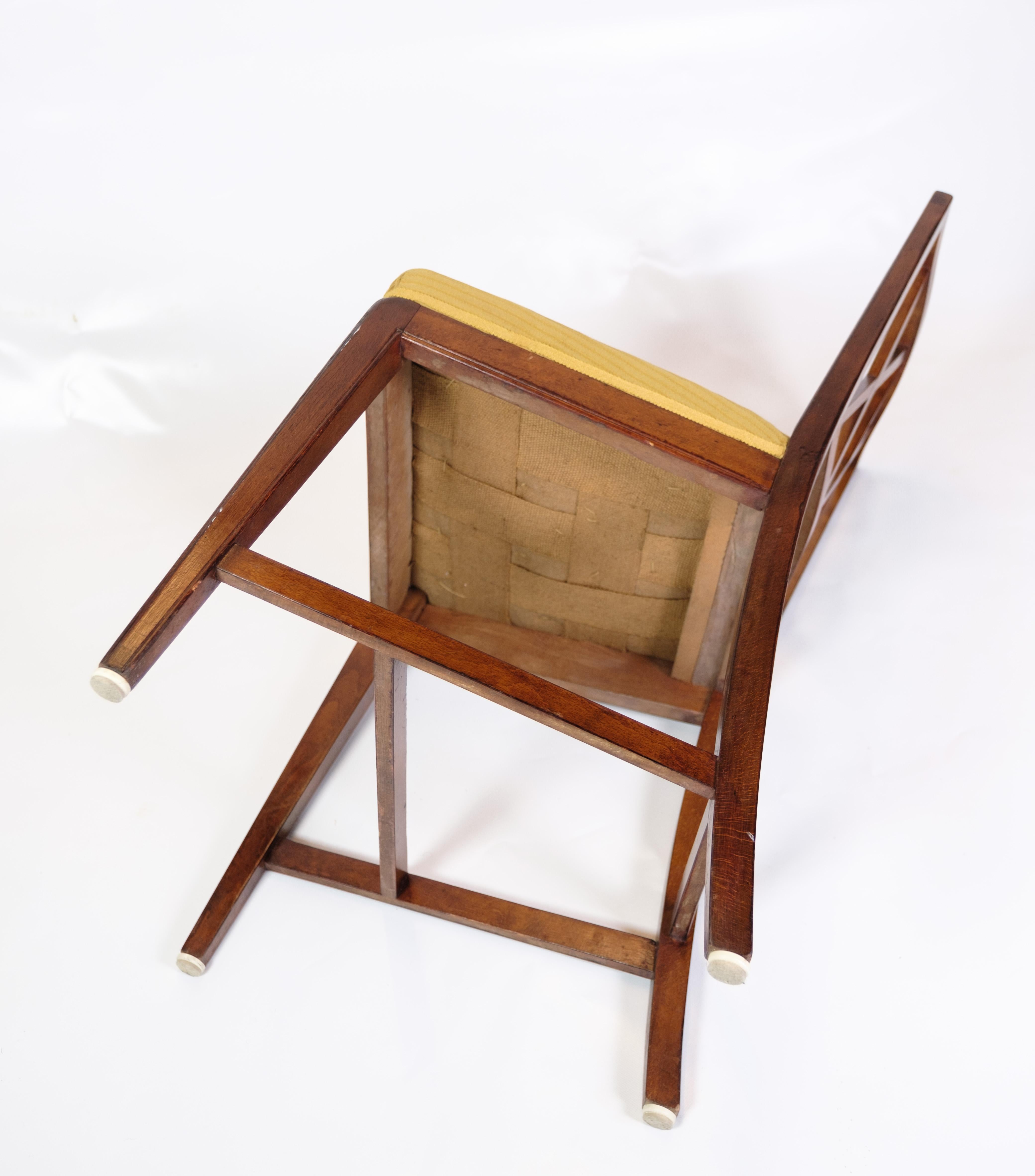 Mid-20th Century Set of six Dining Chairs by Ole Wanscher for A.J. Iversen from 1950s.