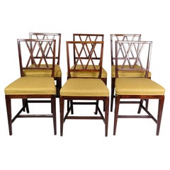 Set of six Dining Chairs by Ole Wanscher for A.J. Iversen from 1950s.