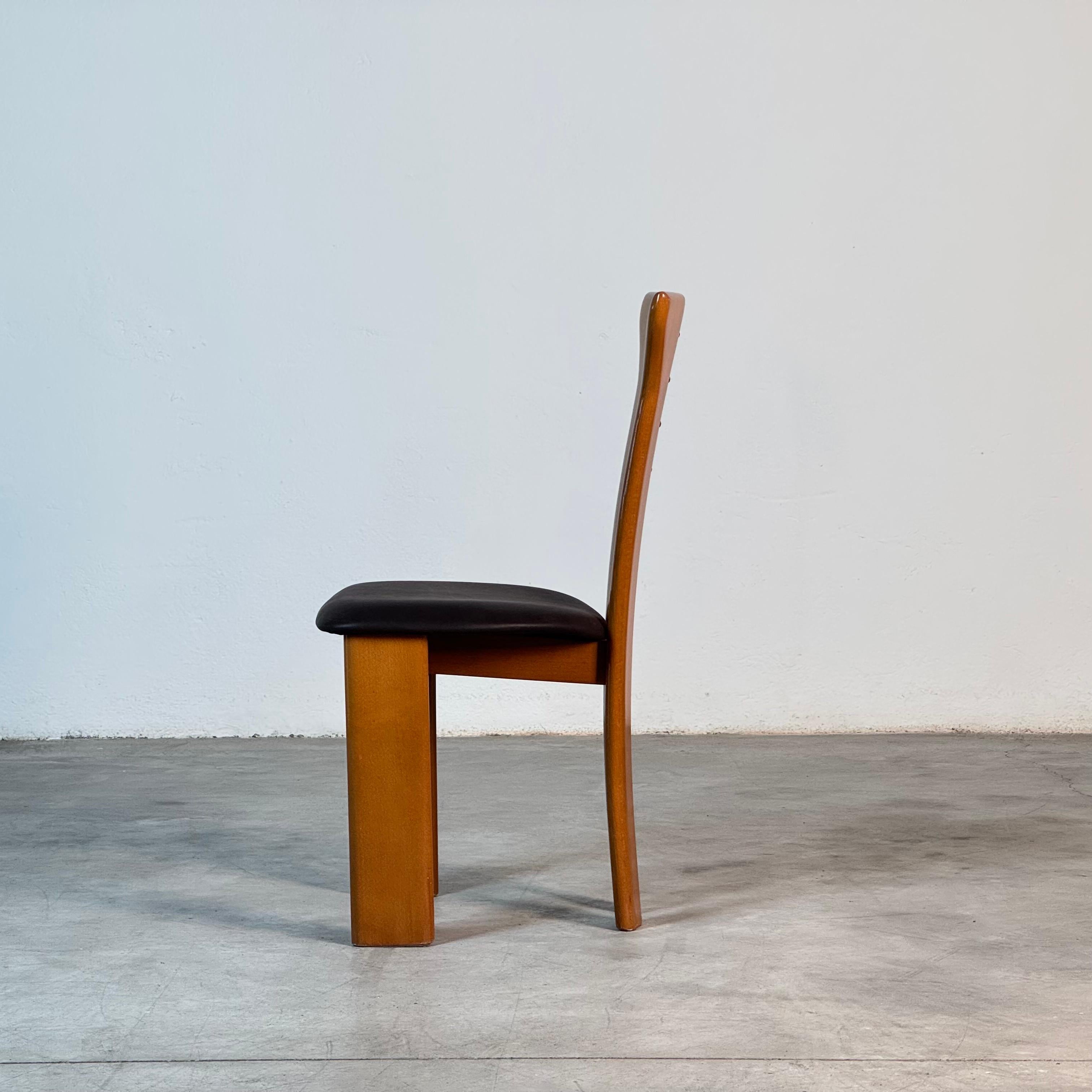 Set di sei sedie da pranzo di Pierre Cardin per Rimaldi, fine anni '70 in vendita 8