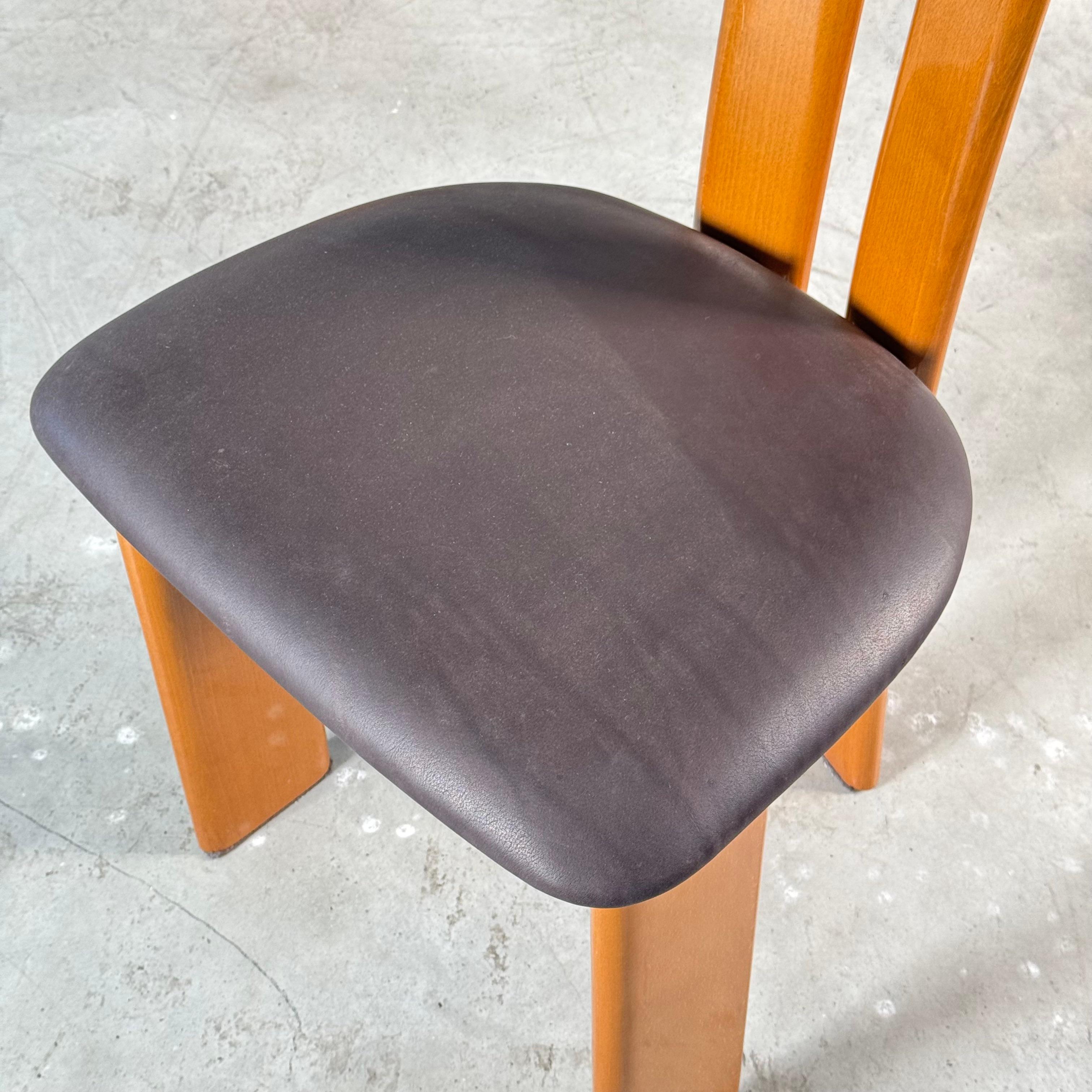 Set di sei sedie da pranzo di Pierre Cardin per Rimaldi, fine anni '70 in vendita 10