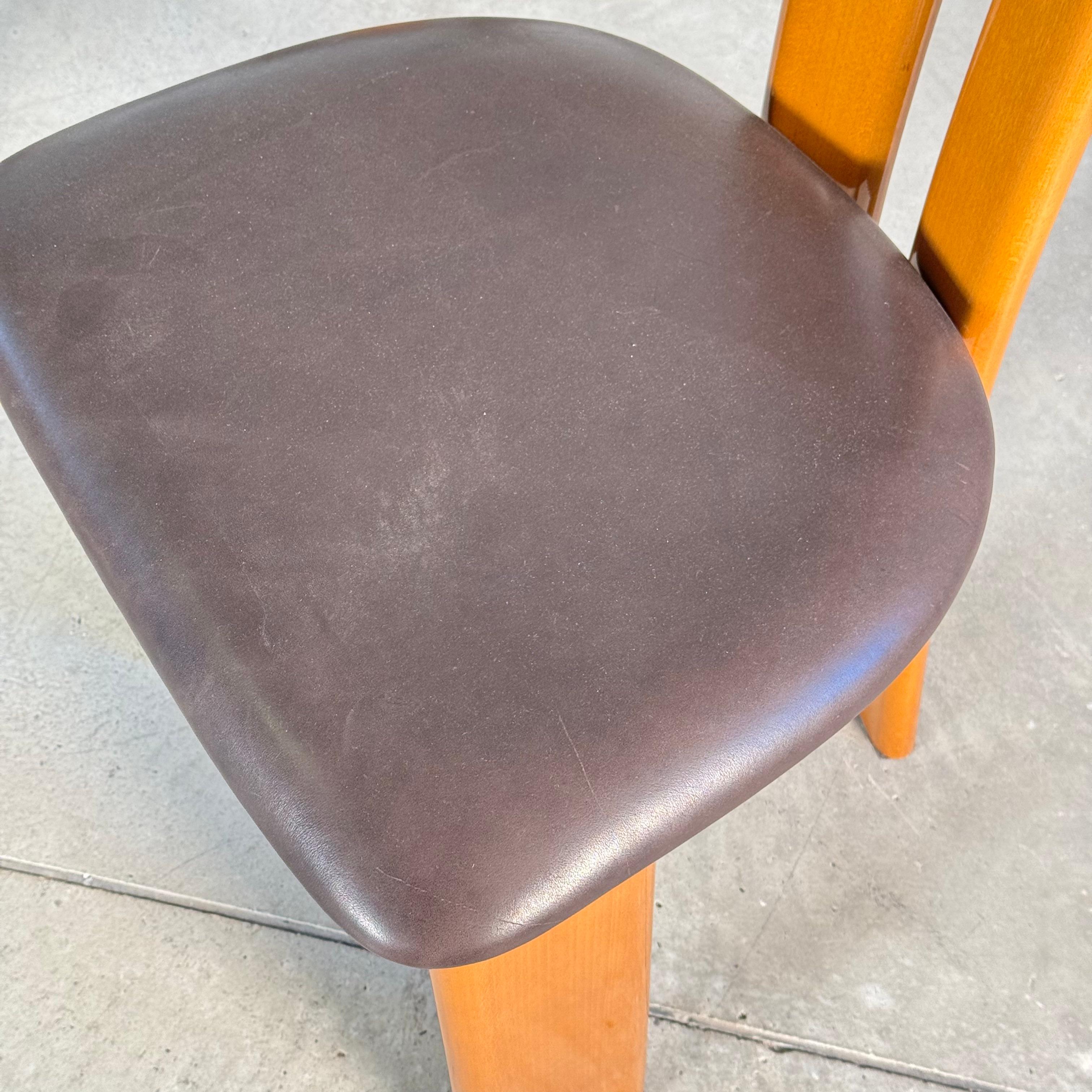 Set di sei sedie da pranzo di Pierre Cardin per Rimaldi, fine anni '70 in vendita 11