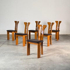 Set of Six Dining Chairs by Pierre Cardin for Roche Bobois Late 1970s