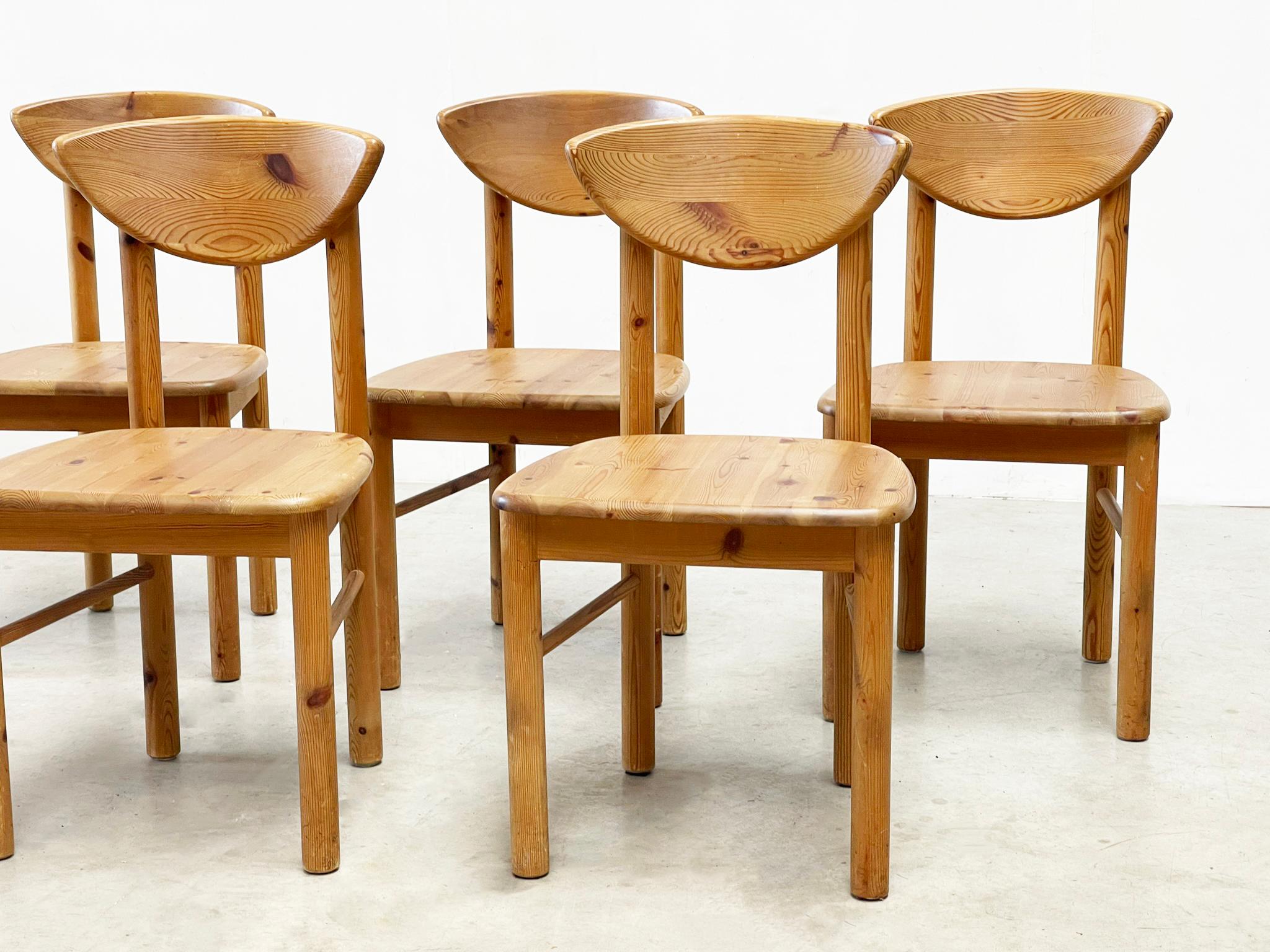 Late 20th Century Set of six dining chairs by Rainer Daumiller For Sale