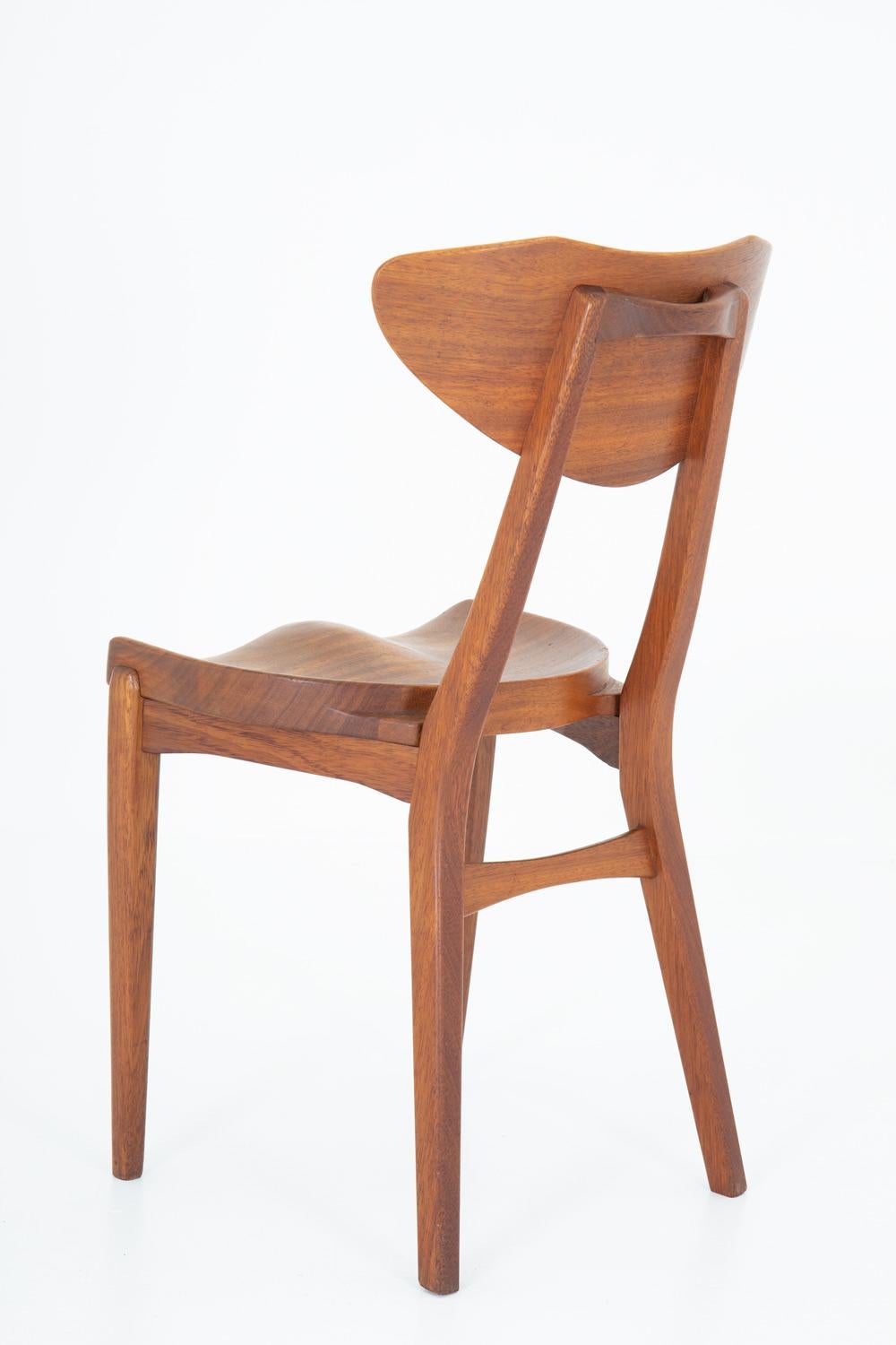20th Century Set of Six Dining Chairs by Richard Jensen and Kjaerulff Rasmussen For Sale