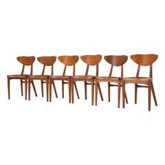 Set of Six Dining Chairs by Richard Jensen and Kjaerulff Rasmussen