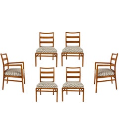 Vintage Set of Six Dining Chairs by T. H. Robsjohn-Gibbings