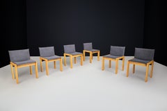 Set of Six Dining Chairs by Tobia Scarpa, Italy, 1970s – Original Upholstery