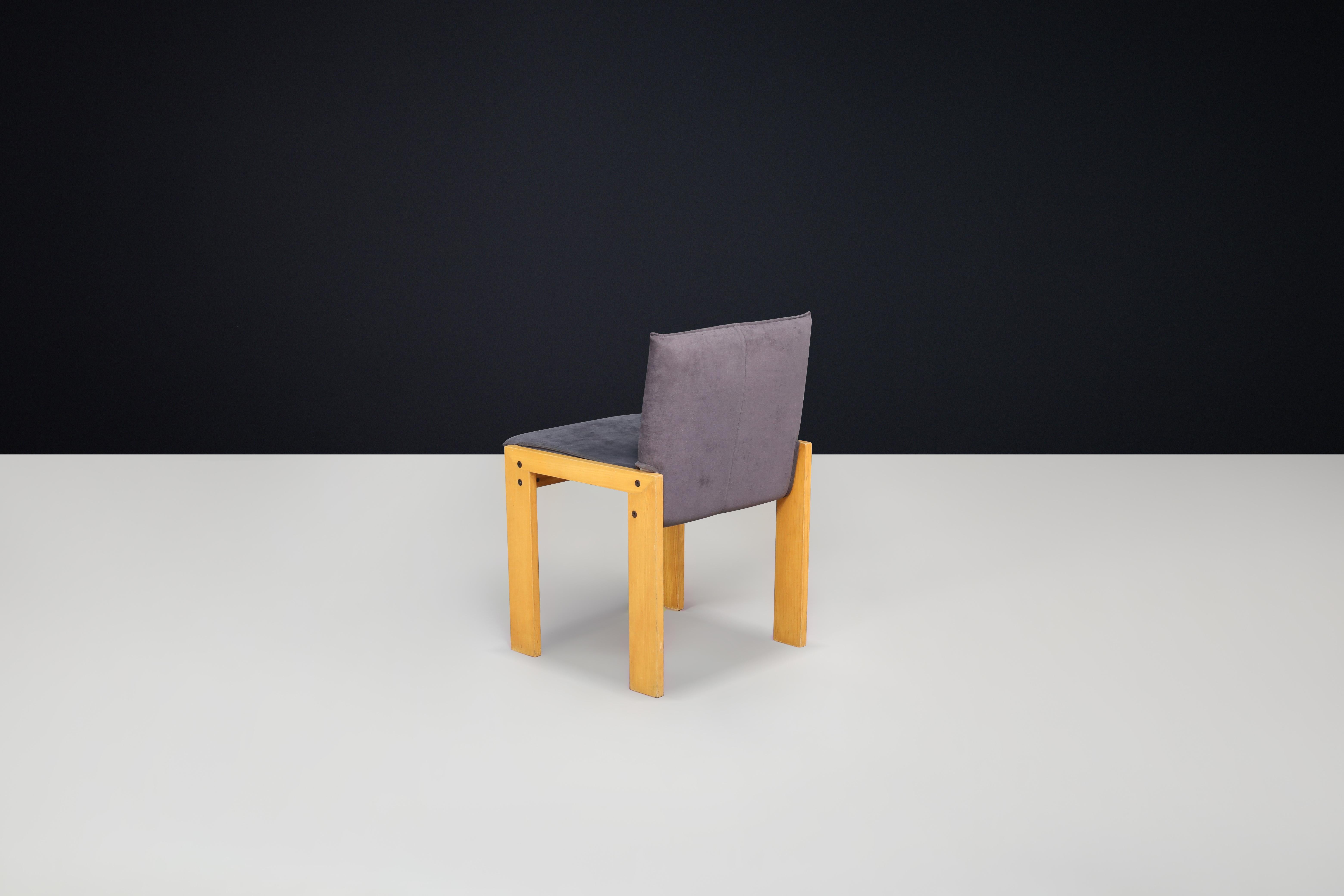 Late 20th Century Set of Six Dining Chairs by Tobia Scarpa, Italy, 1970s – Original Upholstery For Sale