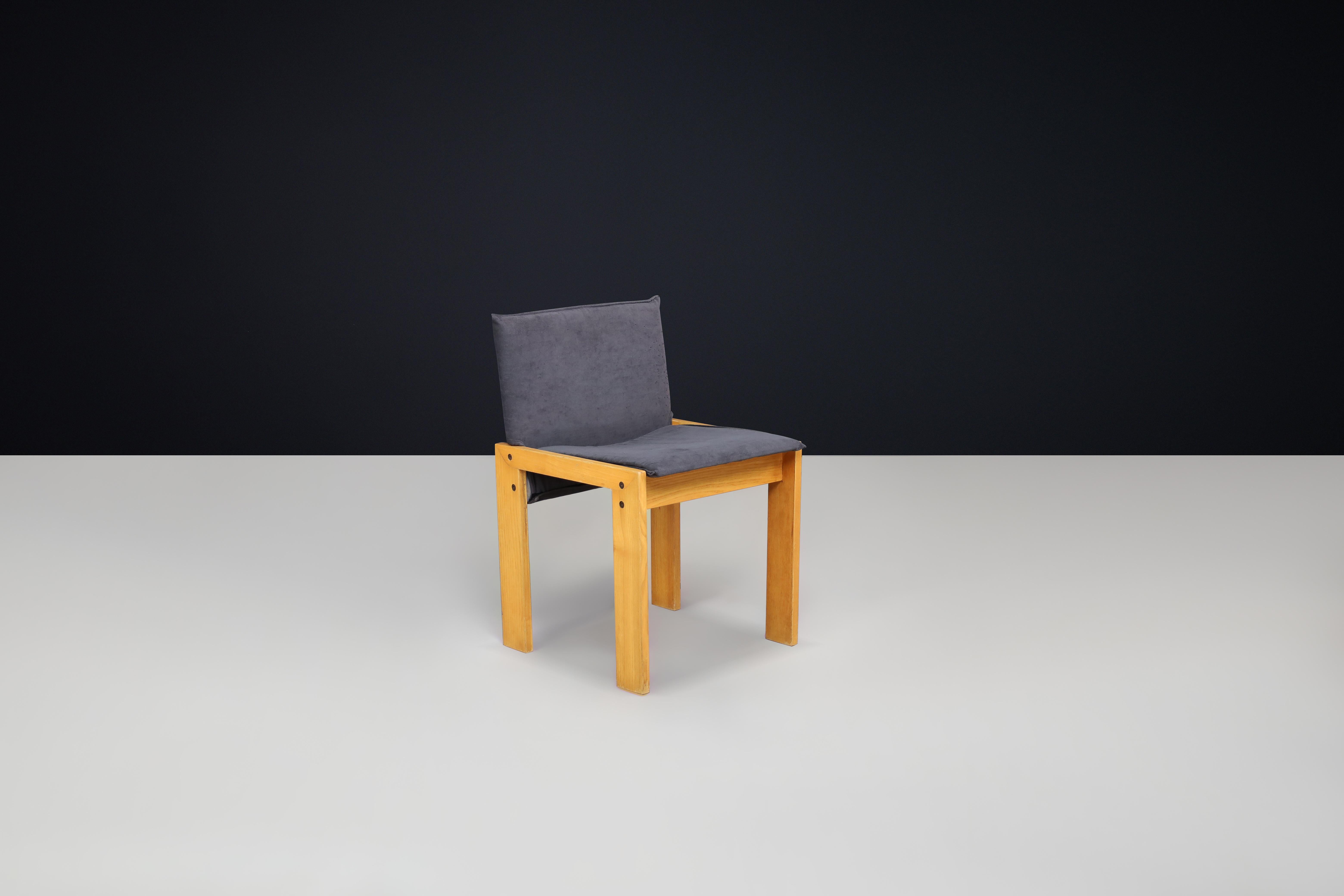 Set of Six Dining Chairs by Tobia Scarpa, Italy, 1970s – Original Upholstery For Sale 1