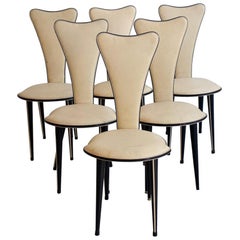 Set of Six Dining Chairs by Umberto Mascagni