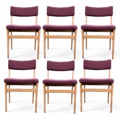 Ensemble de six chaises de salle à manger par Vestervig Eriksen pour Brdr. Tromborg, Danemark, années 1970