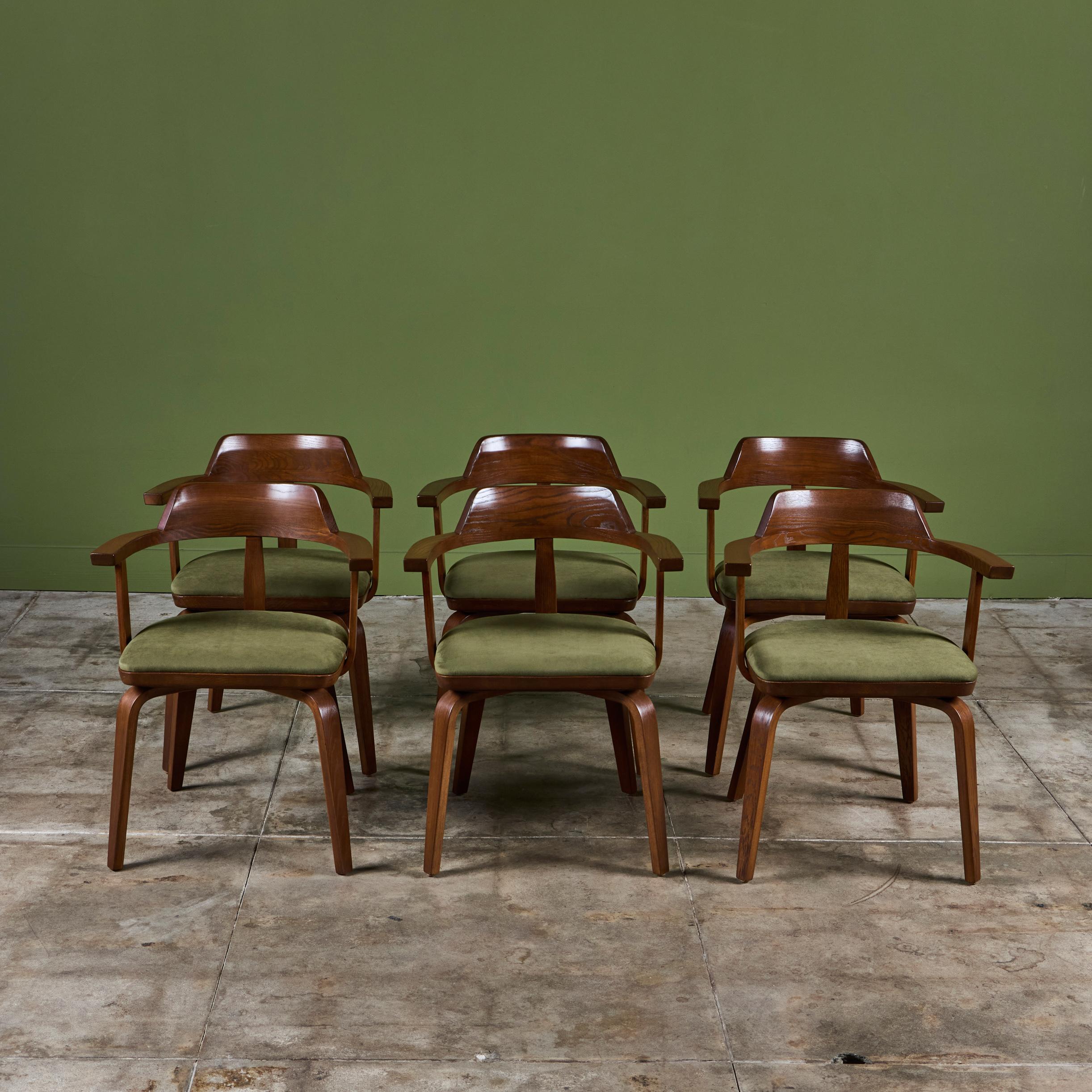 Set di sei sedie da pranzo di Walter Gropius e Ben Thompson per Thonet in vendita 6
