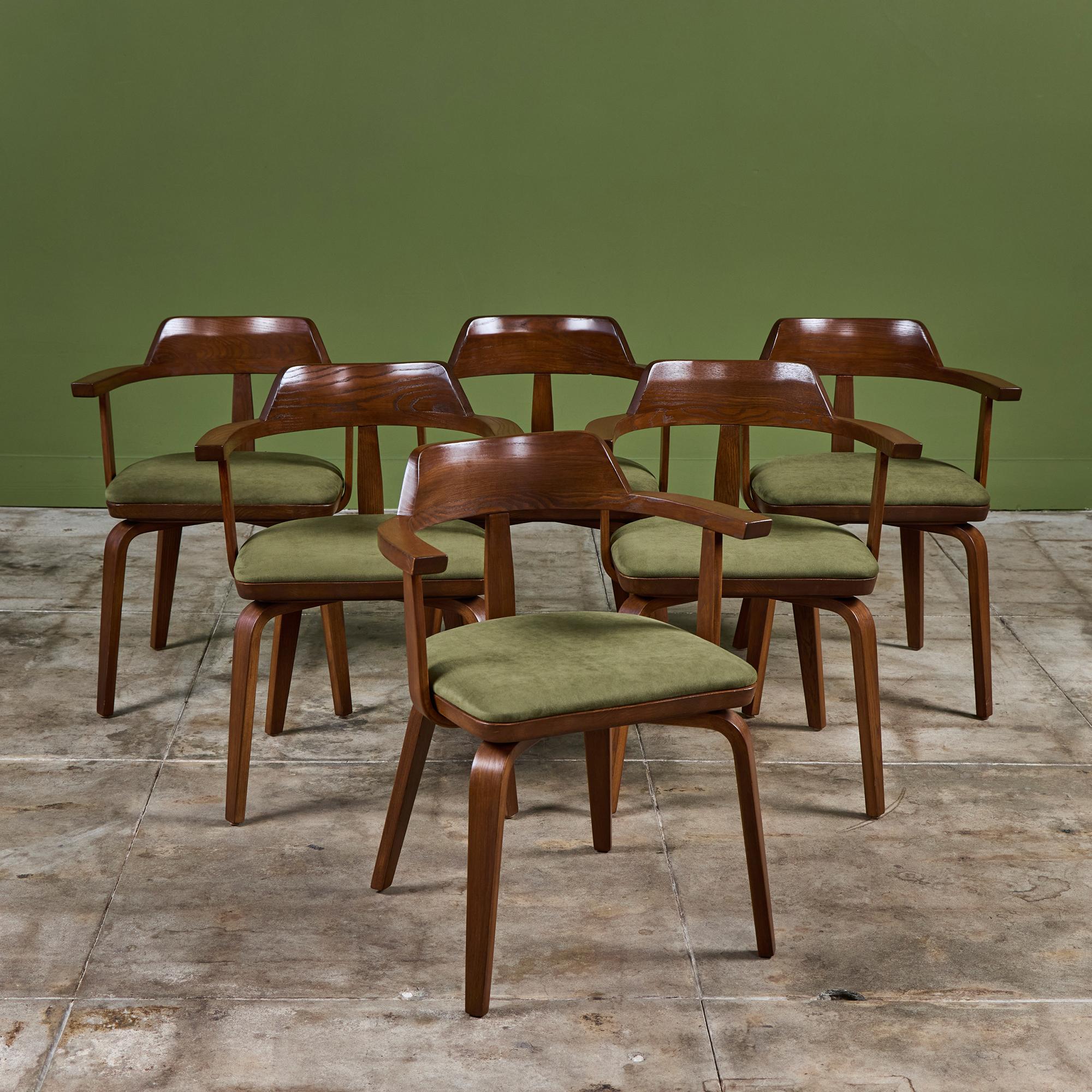 Set di sei sedie da pranzo di Walter Gropius e Ben Thompson per Thonet in vendita 7