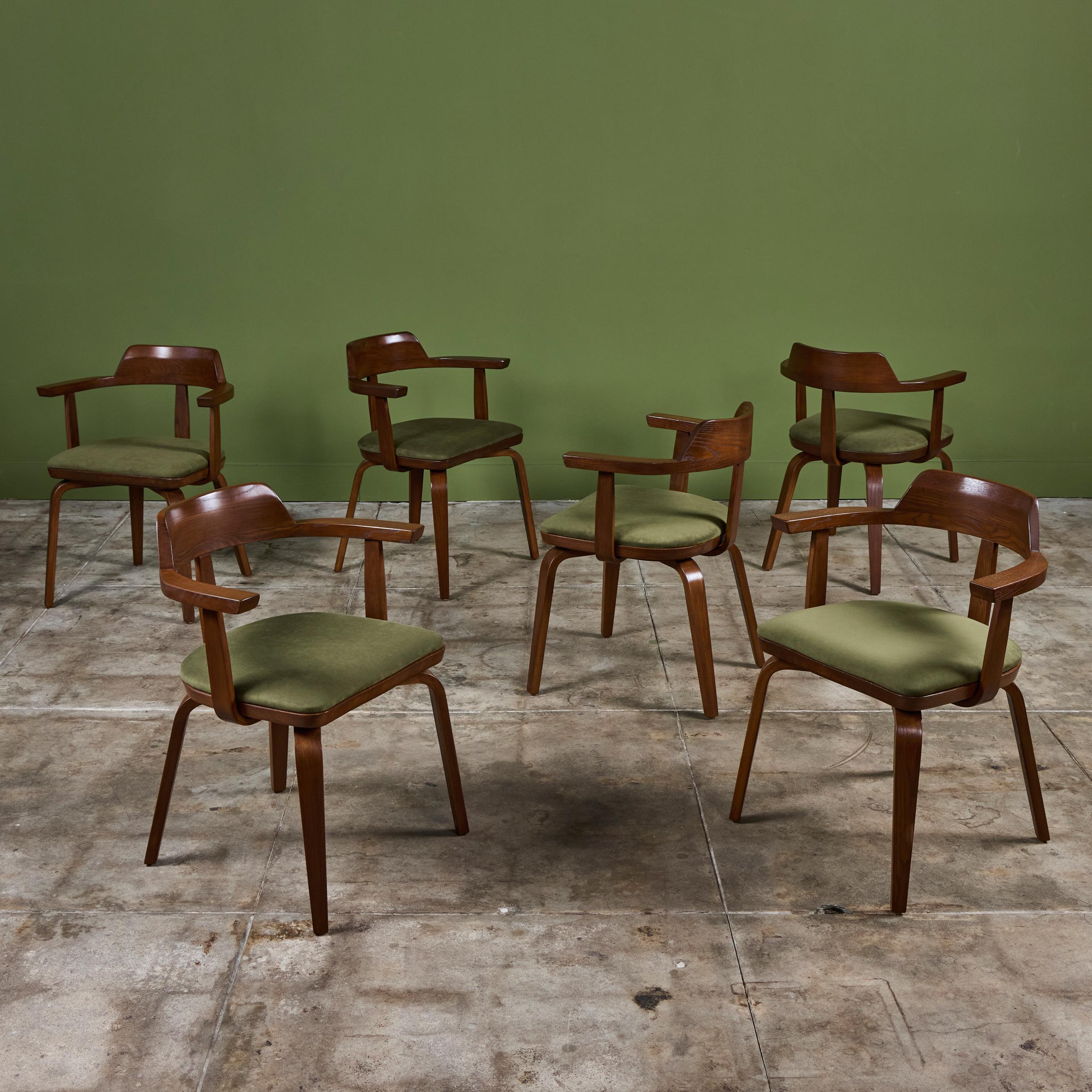 Mid-Century moderno Set di sei sedie da pranzo di Walter Gropius e Ben Thompson per Thonet in vendita