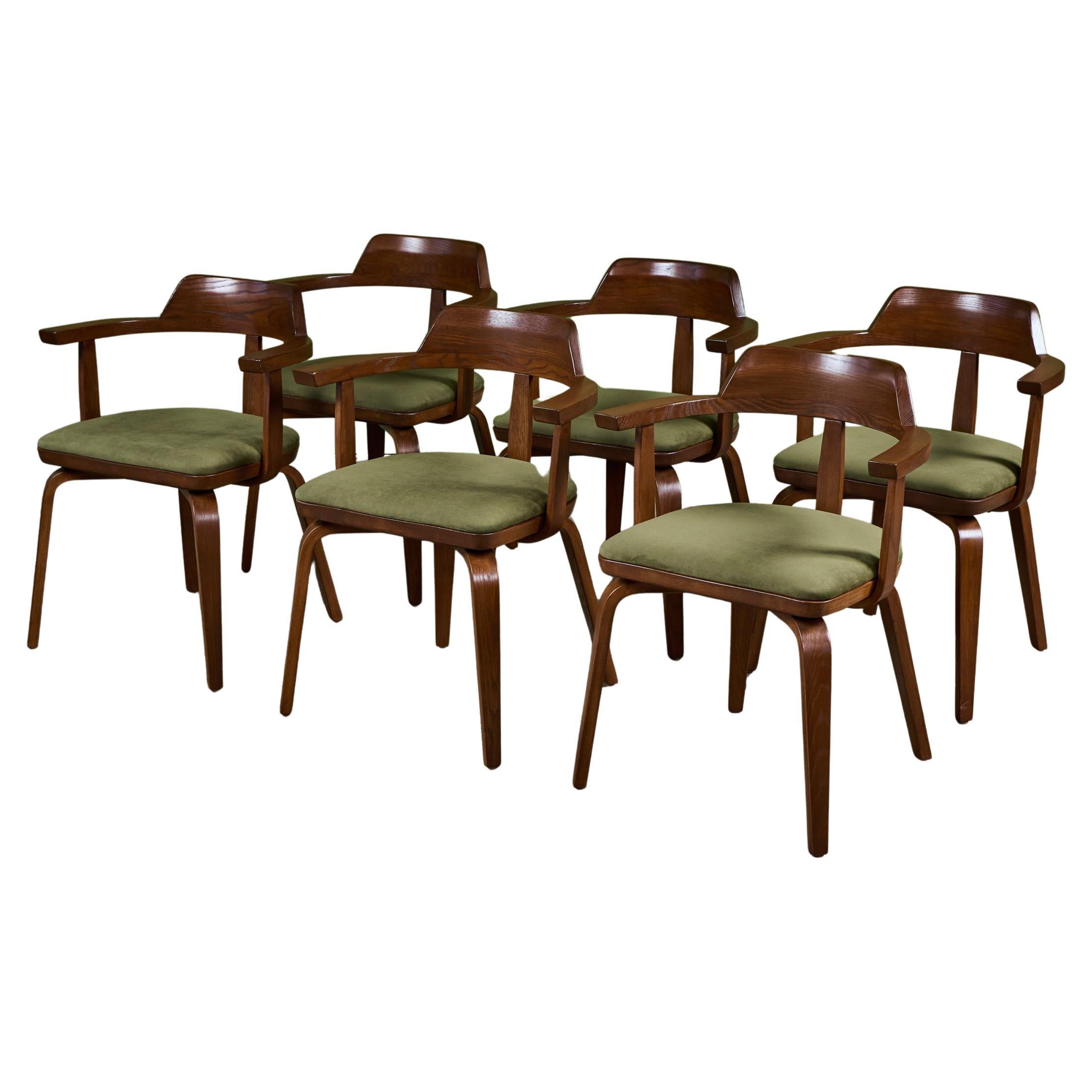 Set di sei sedie da pranzo di Walter Gropius e Ben Thompson per Thonet in vendita