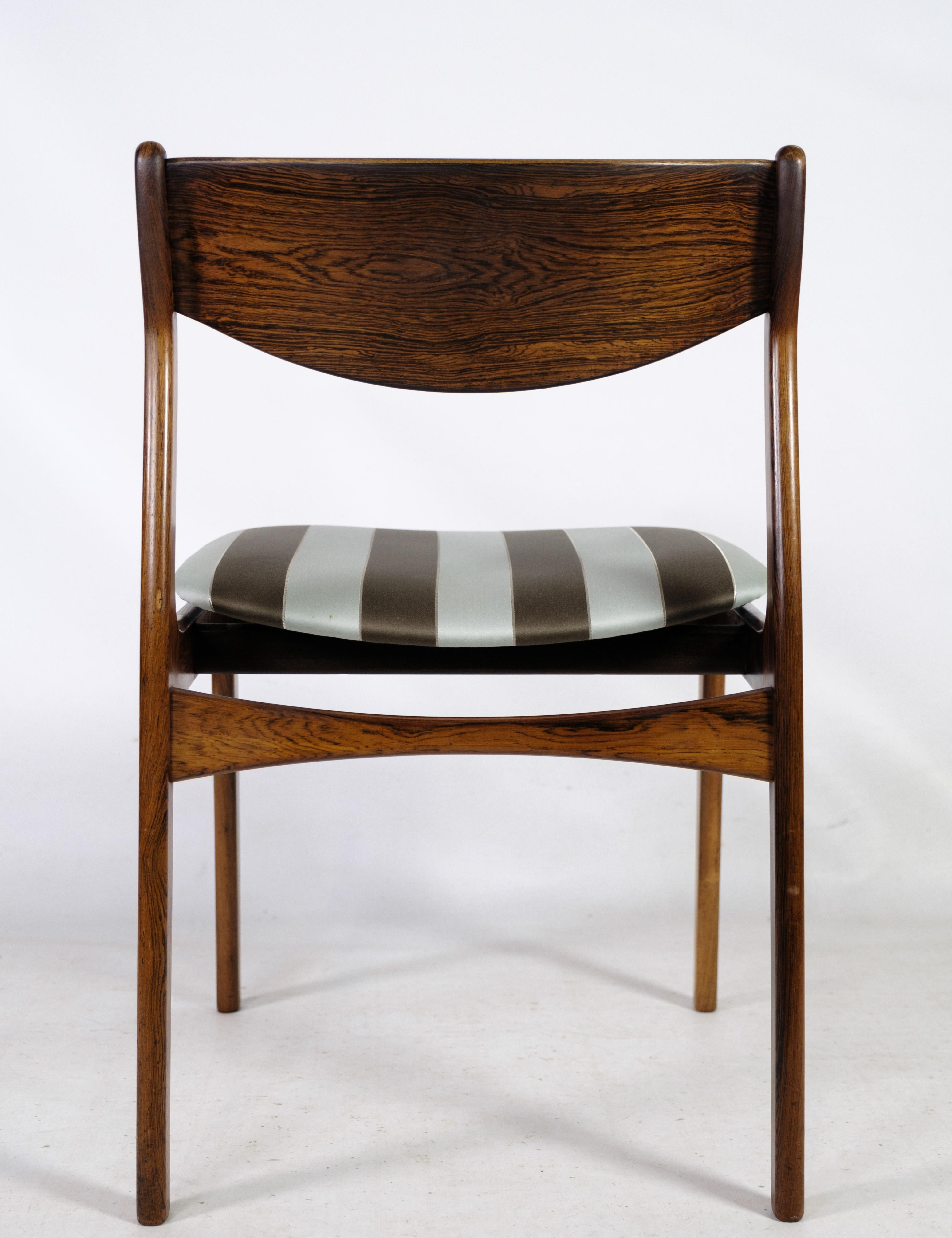 Set of Six Dining Chairs Made In Rosewood by Farsø Furniture Factory From 1960s 1