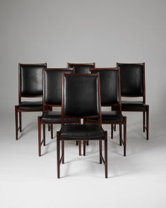 Set of six dining chairs ‘Darby’ designed by Torbjörn Afdal for Bruksbo, Norway