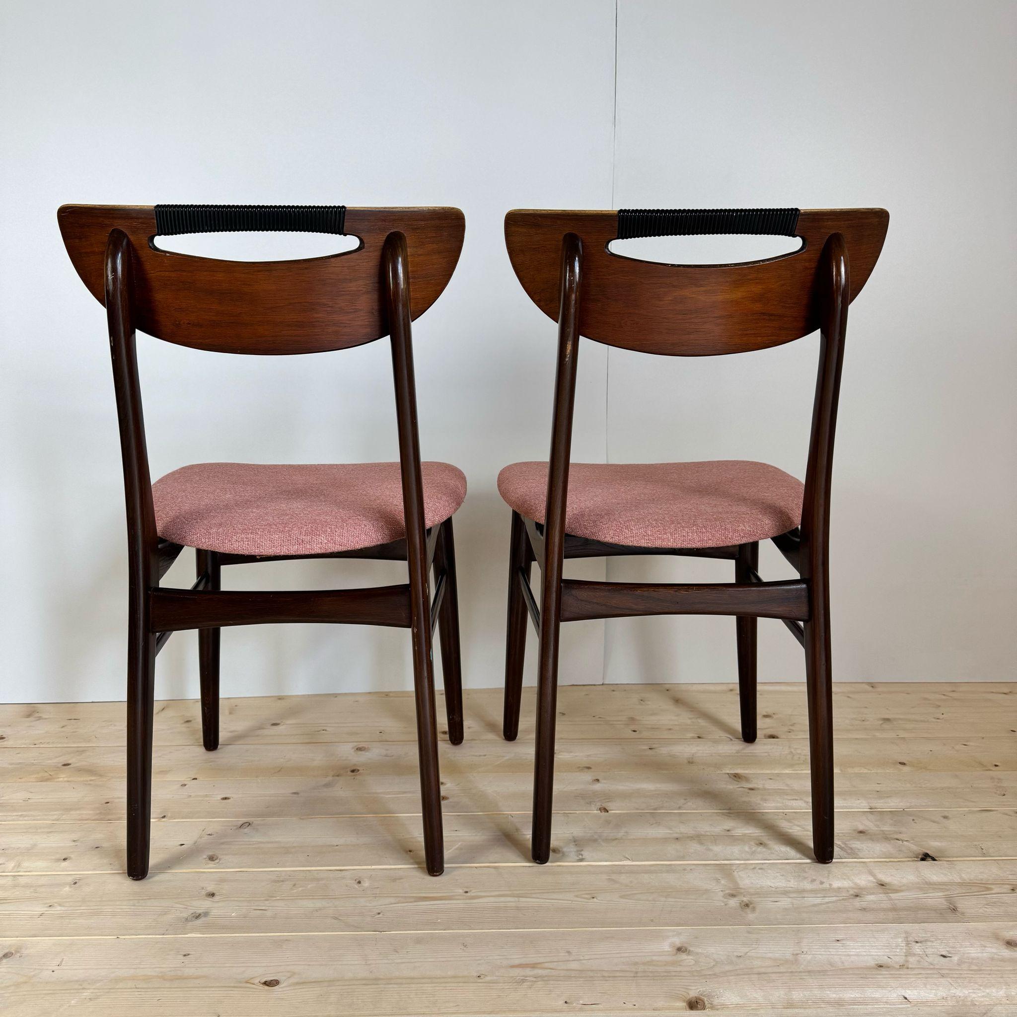 Mid-Century Modern Ensemble de six chaises de salle à manger, Danemark 1960 en vente