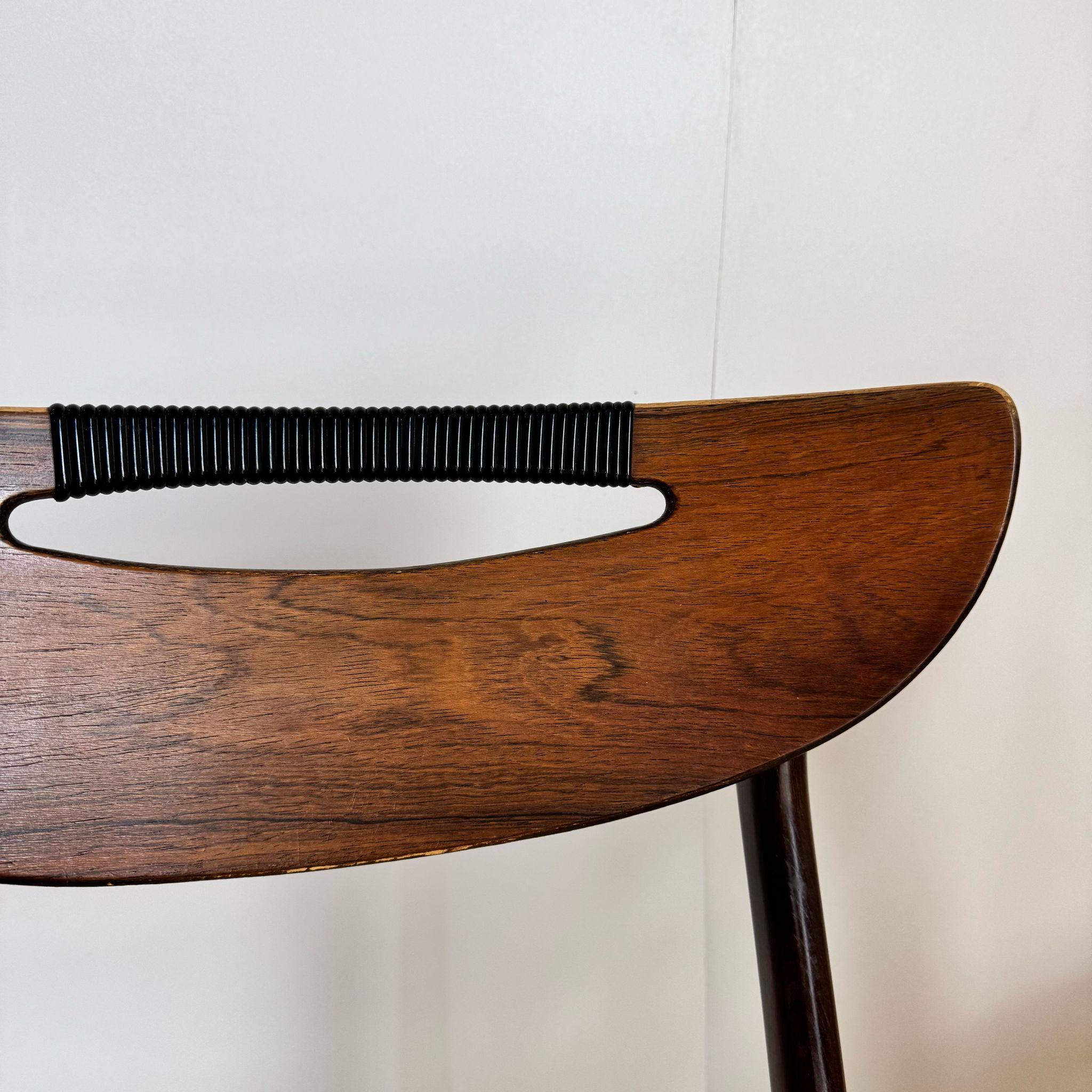 Mid-20th Century Ensemble de six chaises de salle à manger, Danemark 1960 en vente
