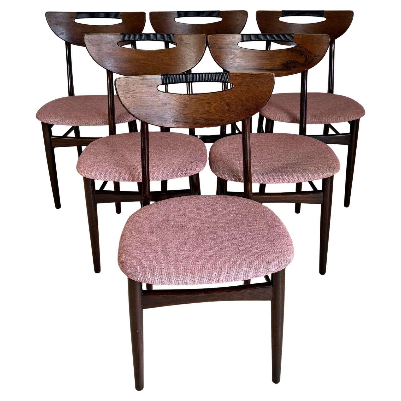 Set of six dining chairs, Denmark 1960s