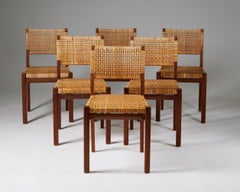 Set of Six Dining Chairs Designed by Aino Aalto, Finland, 1950s