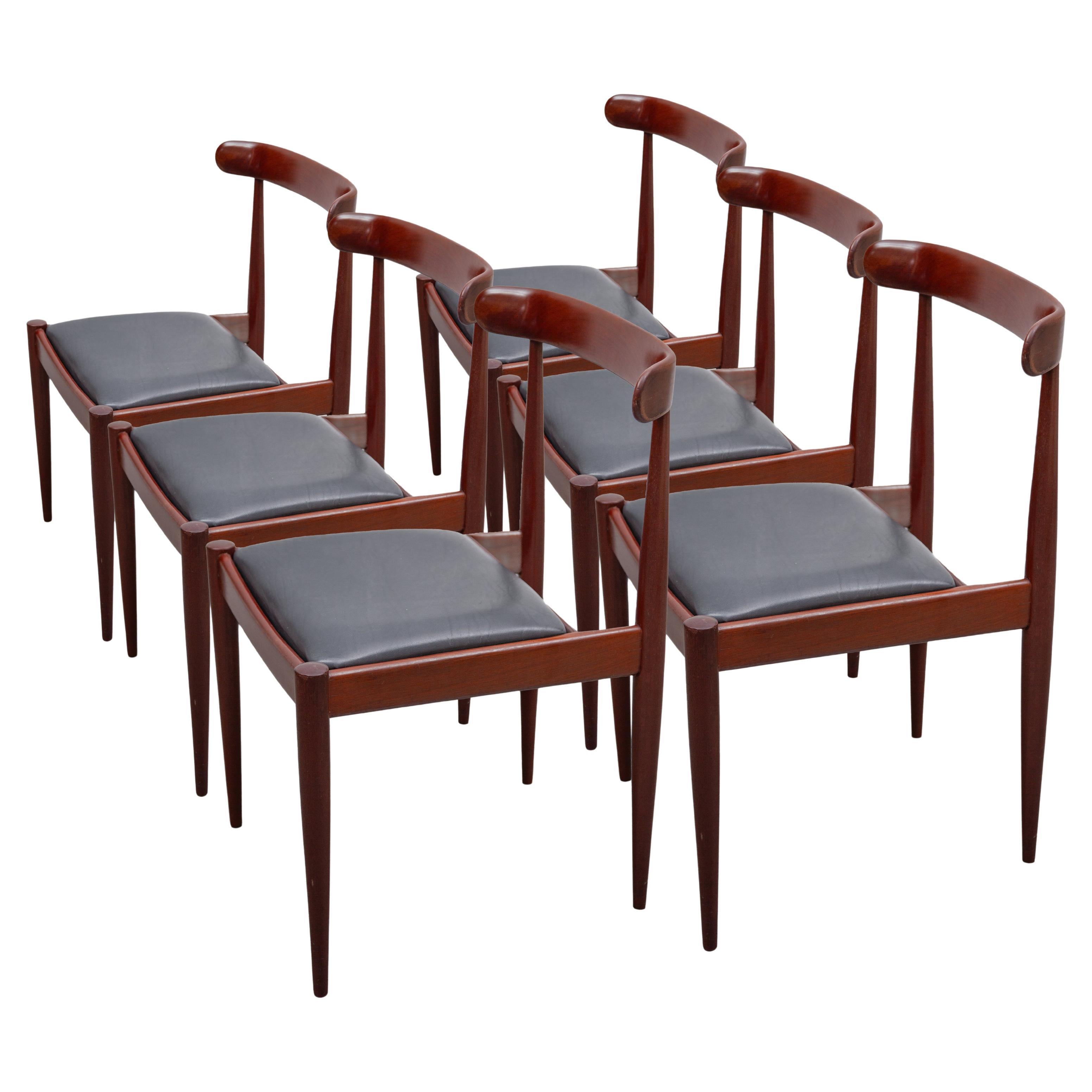 Set of Six Dining Chairs designed by Alfred Hendrickx, for Belform "Model 500" in vendita