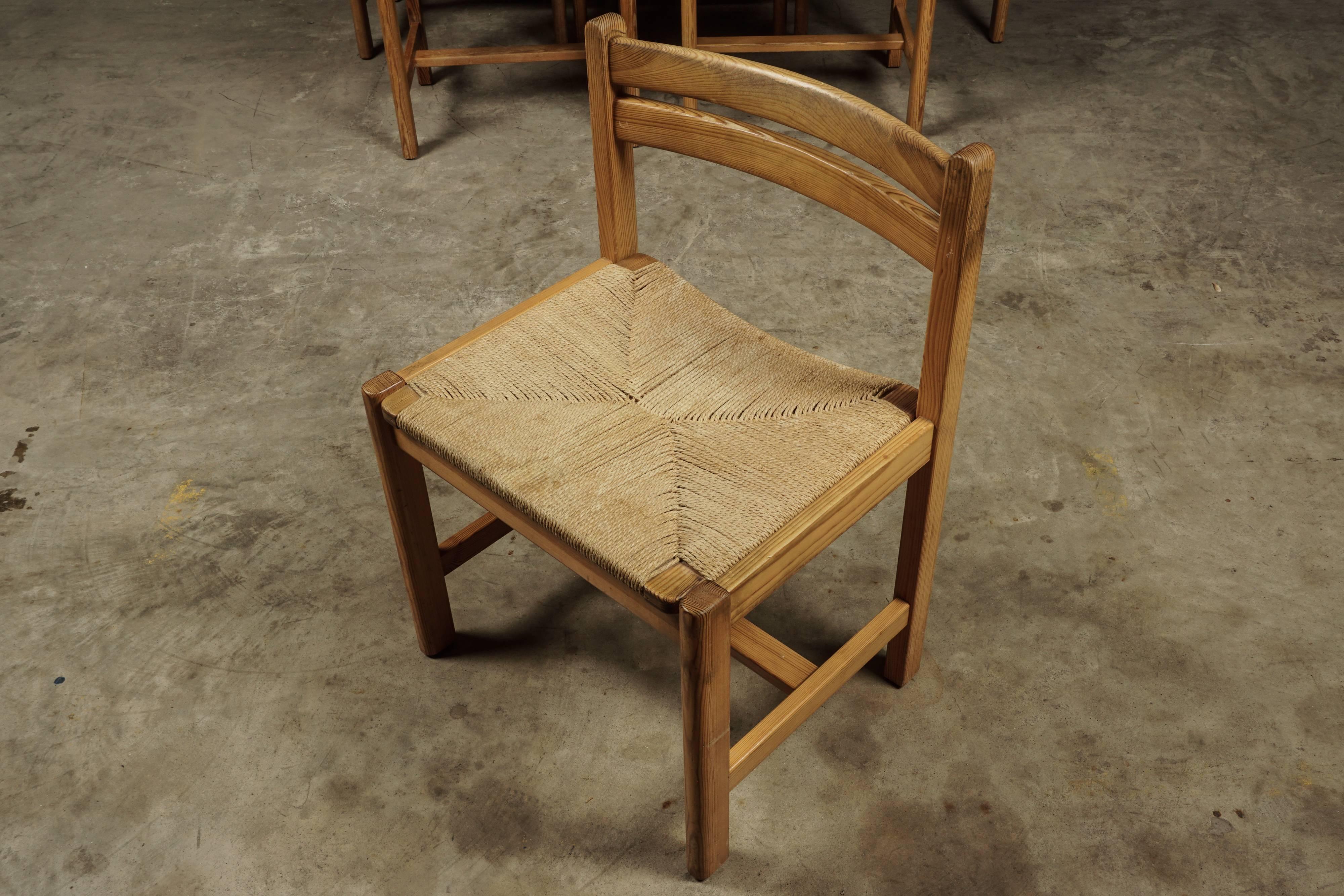 Set of Six Dining Chairs Designed by Børge Mogensen, Denmark, circa 1970 In Good Condition In Nashville, TN