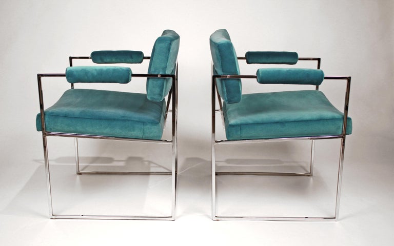 Set of Six Dining Chairs Designed by Milo Baughman at 1stDibs
