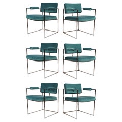 Set of Six Dining Chairs Designed by Milo Baughman