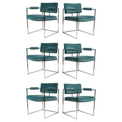 Set of Six Dining Chairs Designed by Milo Baughman