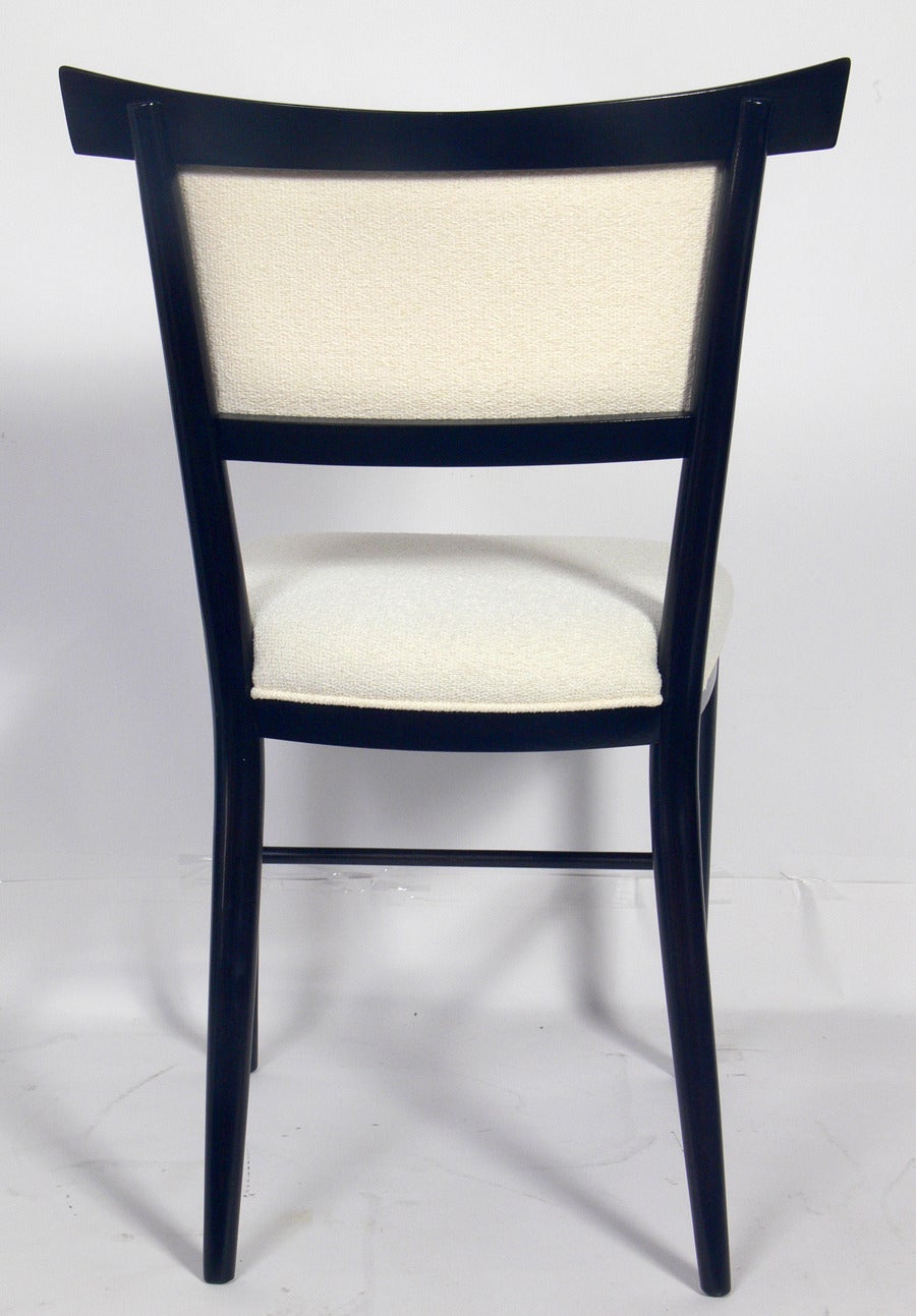Lacquered Set of Six Dining Chairs Designed by Paul McCobb For Sale