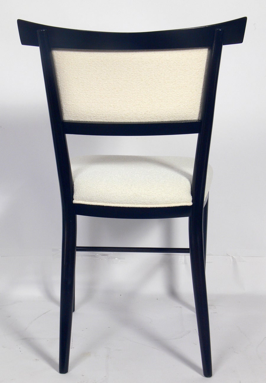 Lacquered Set of Six Dining Chairs Designed by Paul McCobb