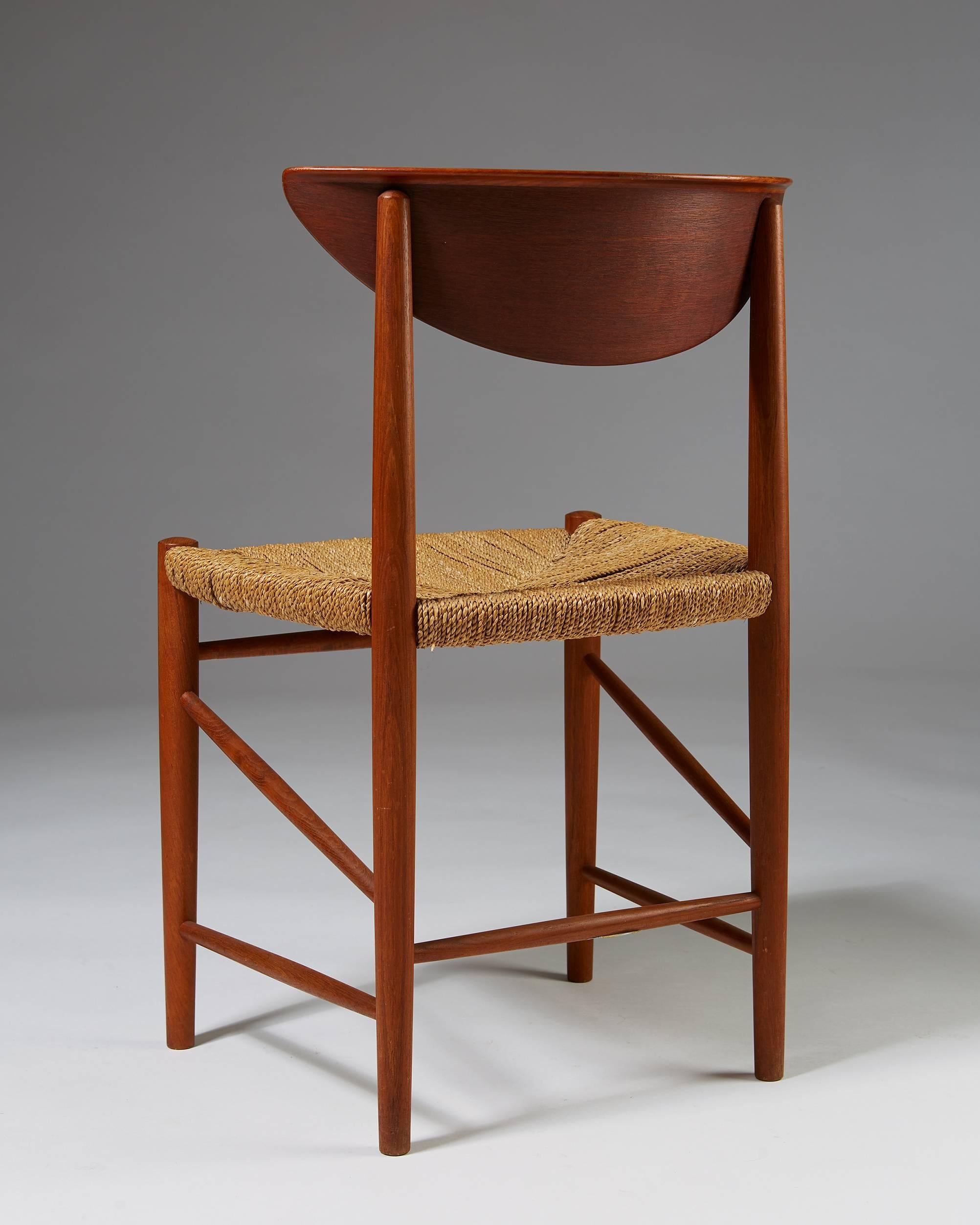 Mid-20th Century Set of Six Dining Chairs Designed by Peter Hvidt and Orla Möllgaard Nielsen