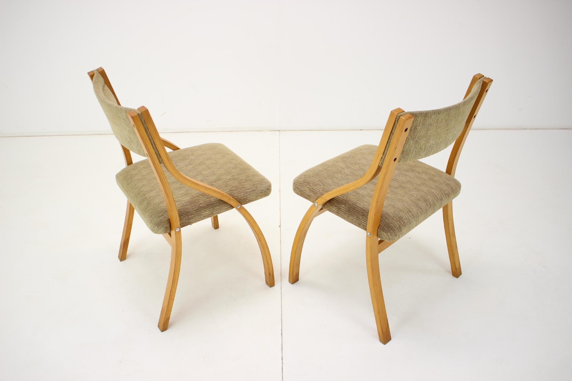 Set of Six Dining Chairs Designed Ludvík Volák, 1960's 2