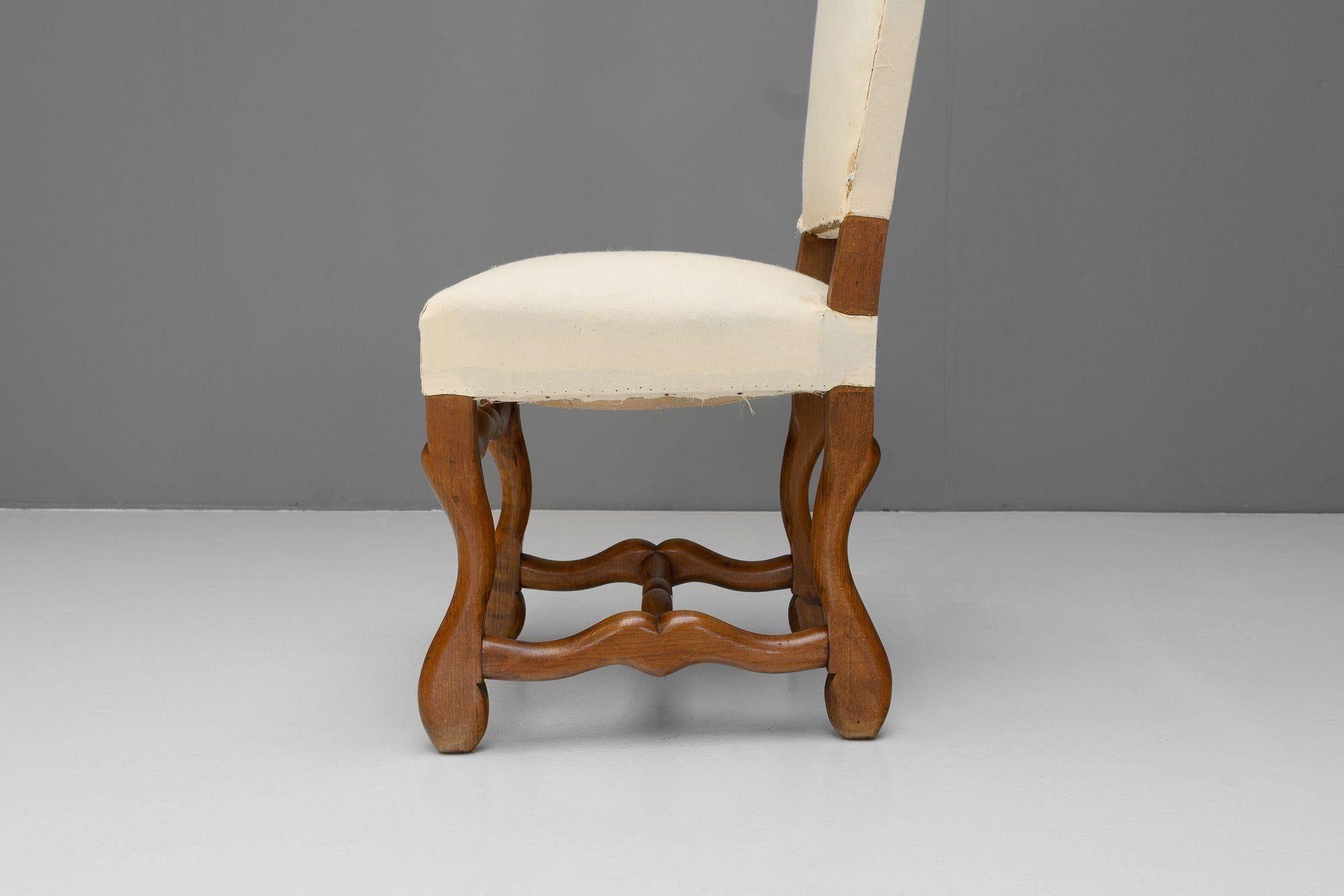Mid-20th Century Set of Six Dining Chairs For Sale