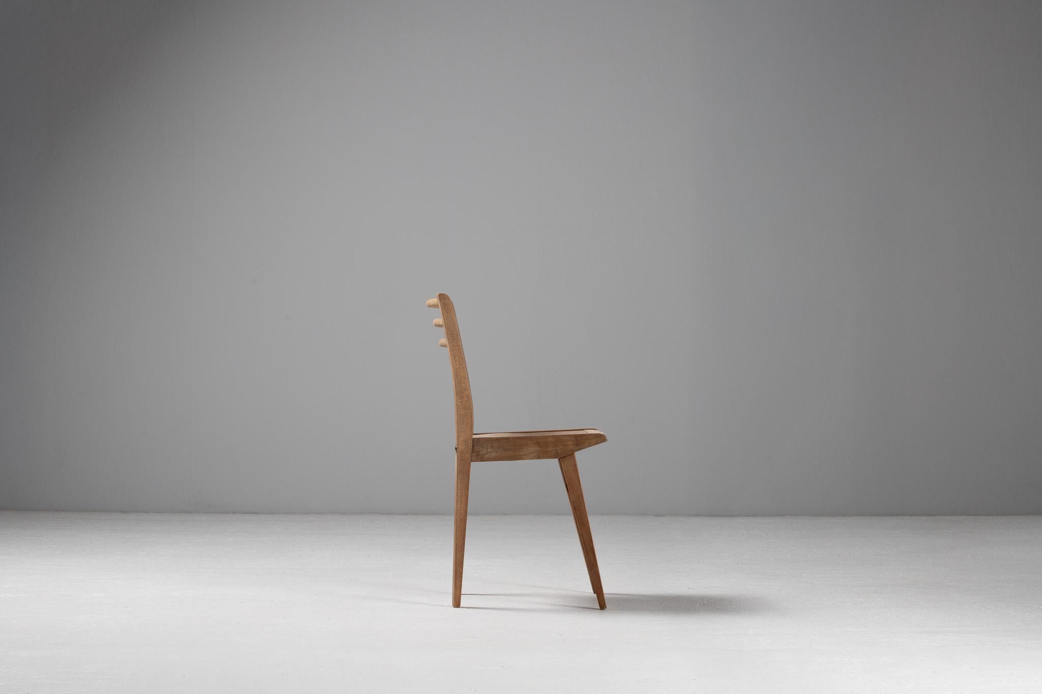 Set of Six Dining Chairs, France, 1950s en vente 5