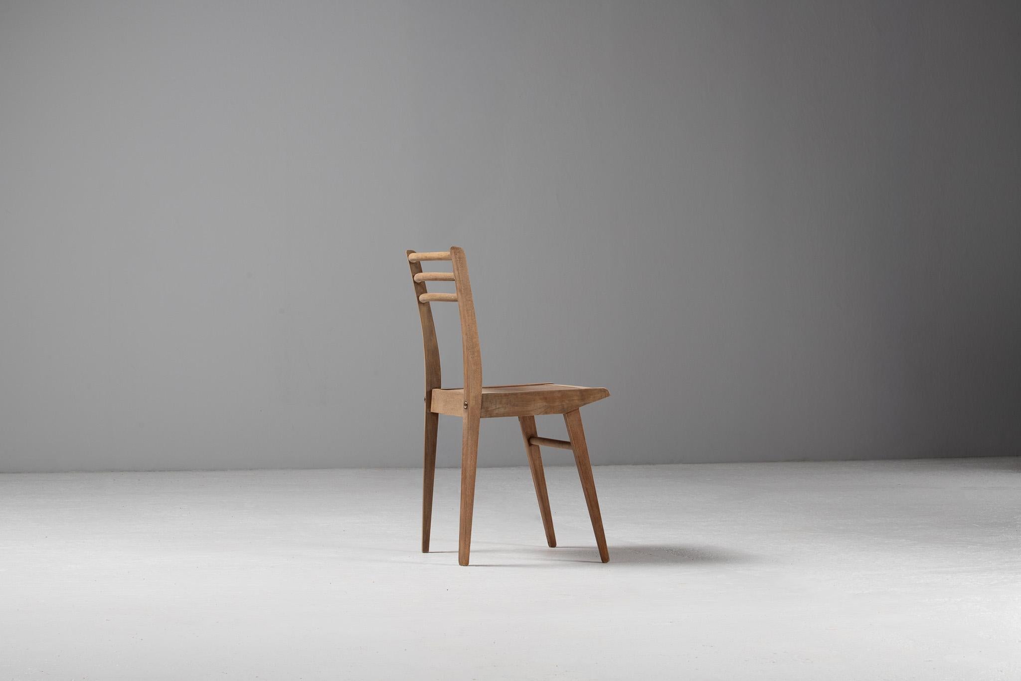 Set of Six Dining Chairs, France, 1950s en vente 6