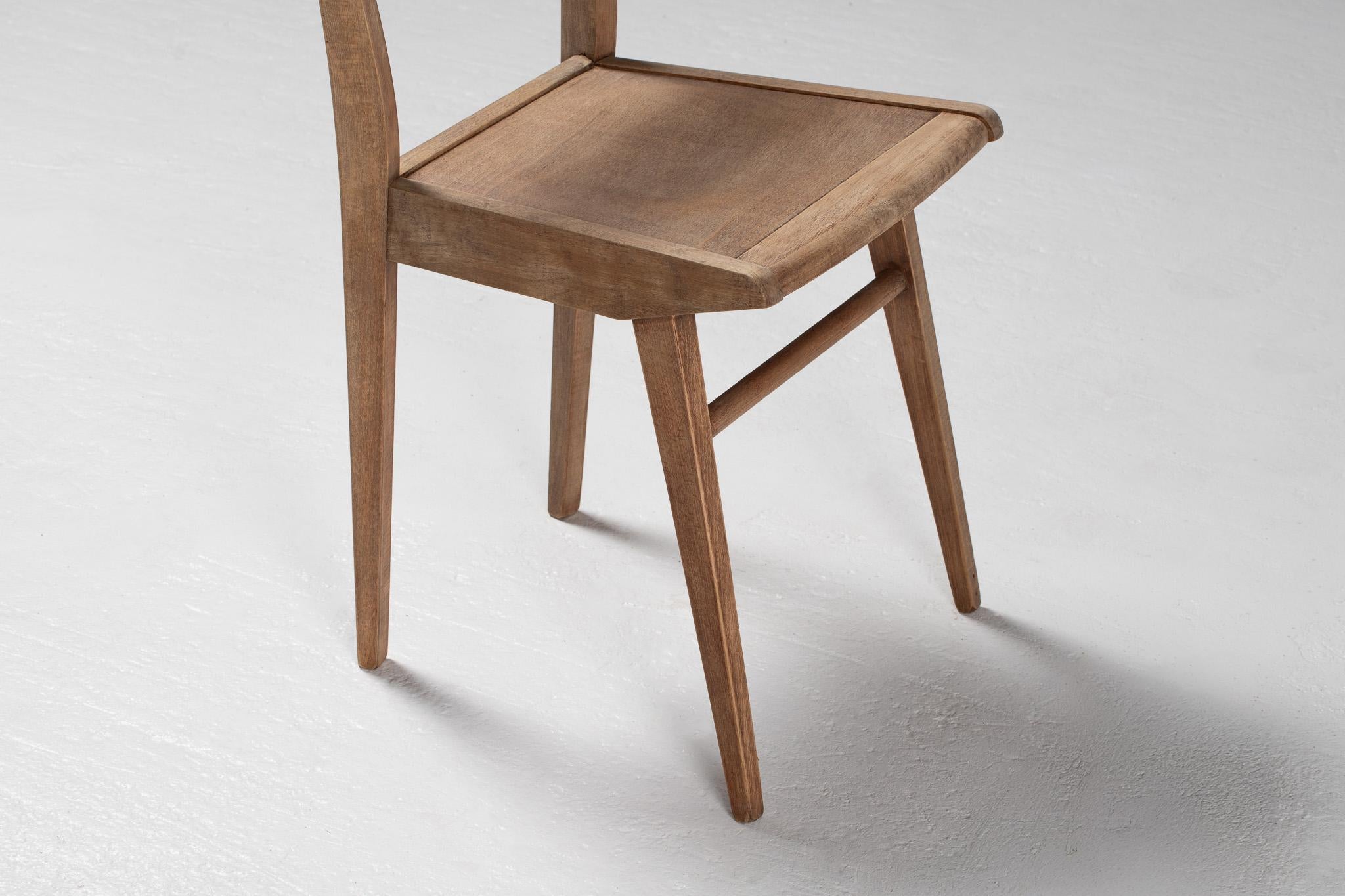 Set of Six Dining Chairs, France, 1950s en vente 8