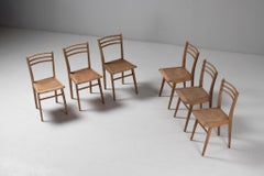 Ensemble de six chaises de salle à manger, France, années 1950
